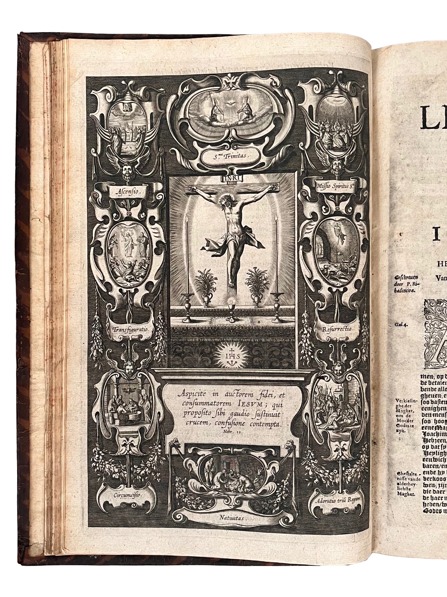 1619 VERY RARE 1ST ED GENERALE LEGENDE DER HEYLIGHEN, CATHOLIC SAINTS HAGIOGRAPHY, 2 VOLS
