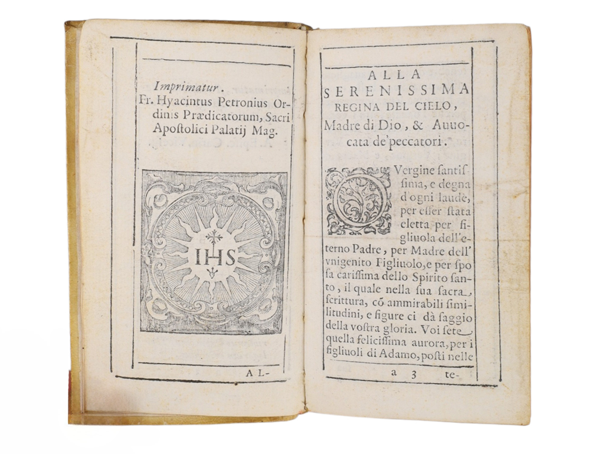 1622 DOMENICO DI GIESU MARIS 'SENTENTIARIO SPIRITVALE', CATHOLIC