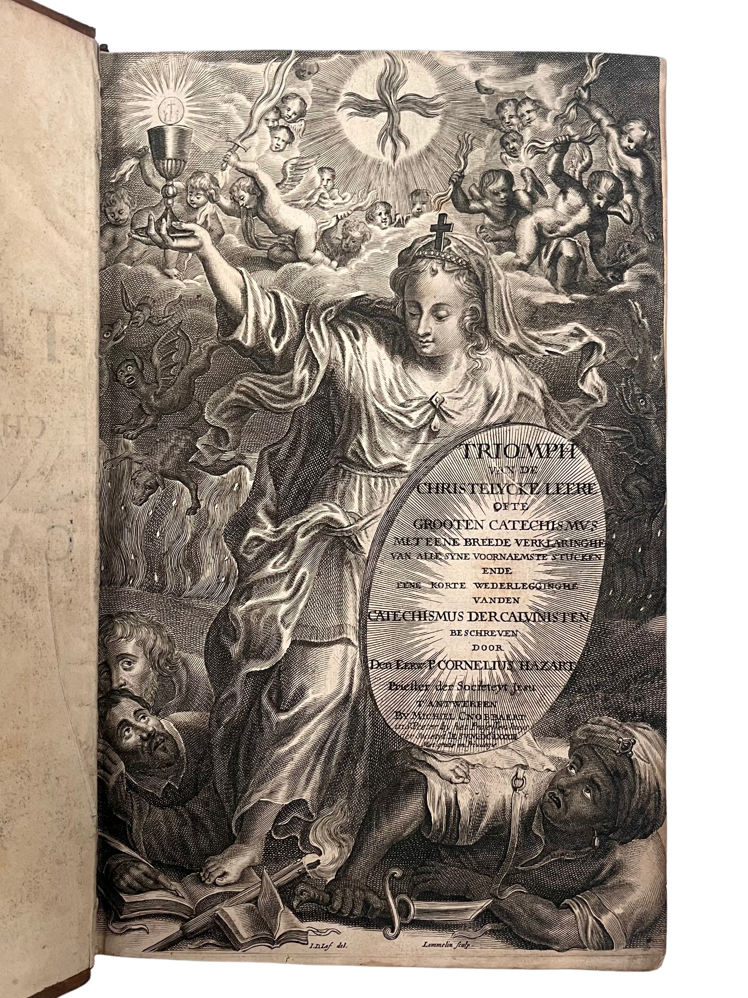 1683 1ST ED TRIOMPH VANDE CHRISTELYCKE LEERE OFTE GROOTEN CATECHISMUS, CATHOLIC POLEMIC, COUNTER-REFORMATION