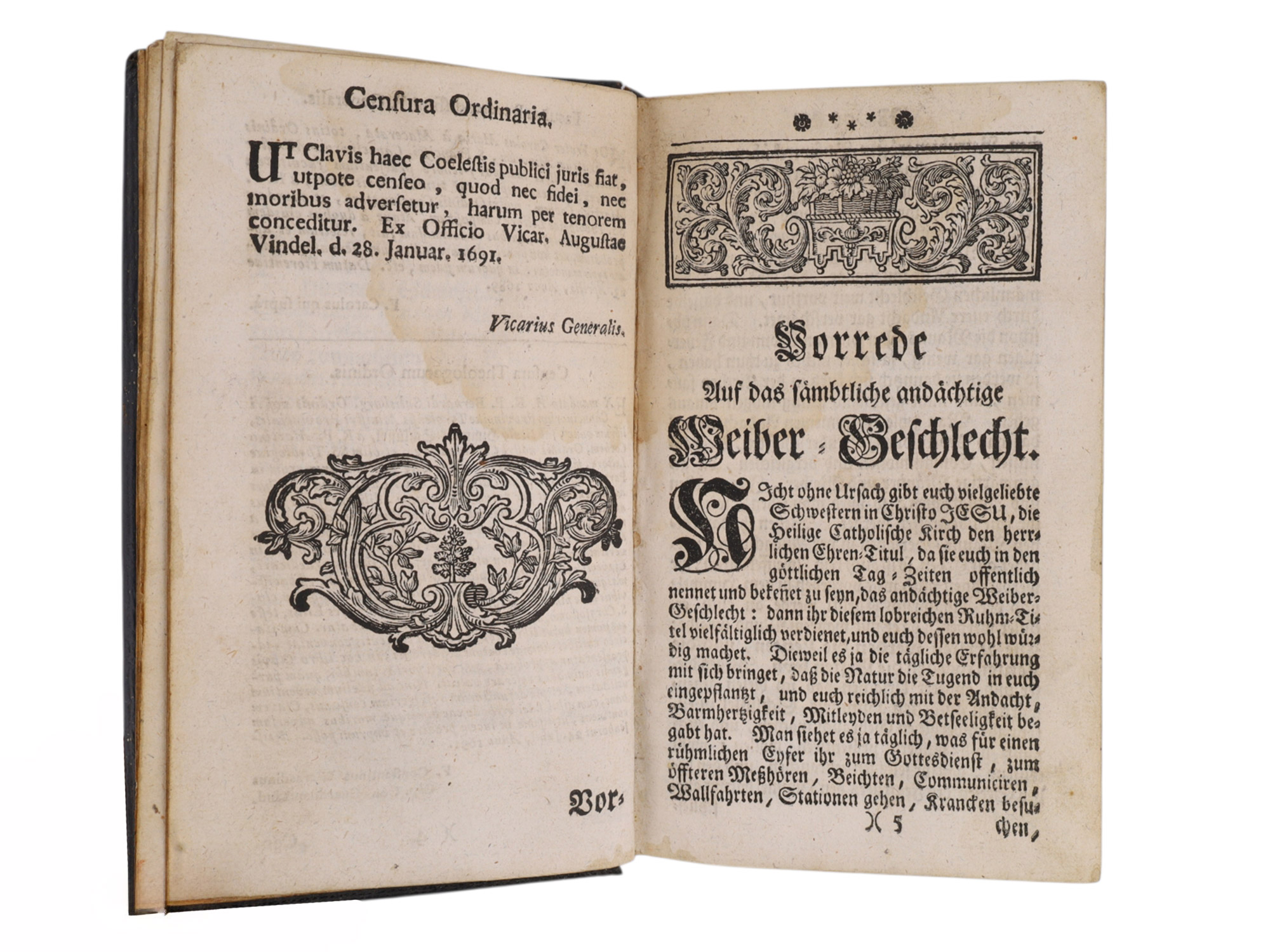 A 1762 GULDENER HIMMELS-SCHLUSSEL GERMAN CATHOLIC PRAYER BOOK