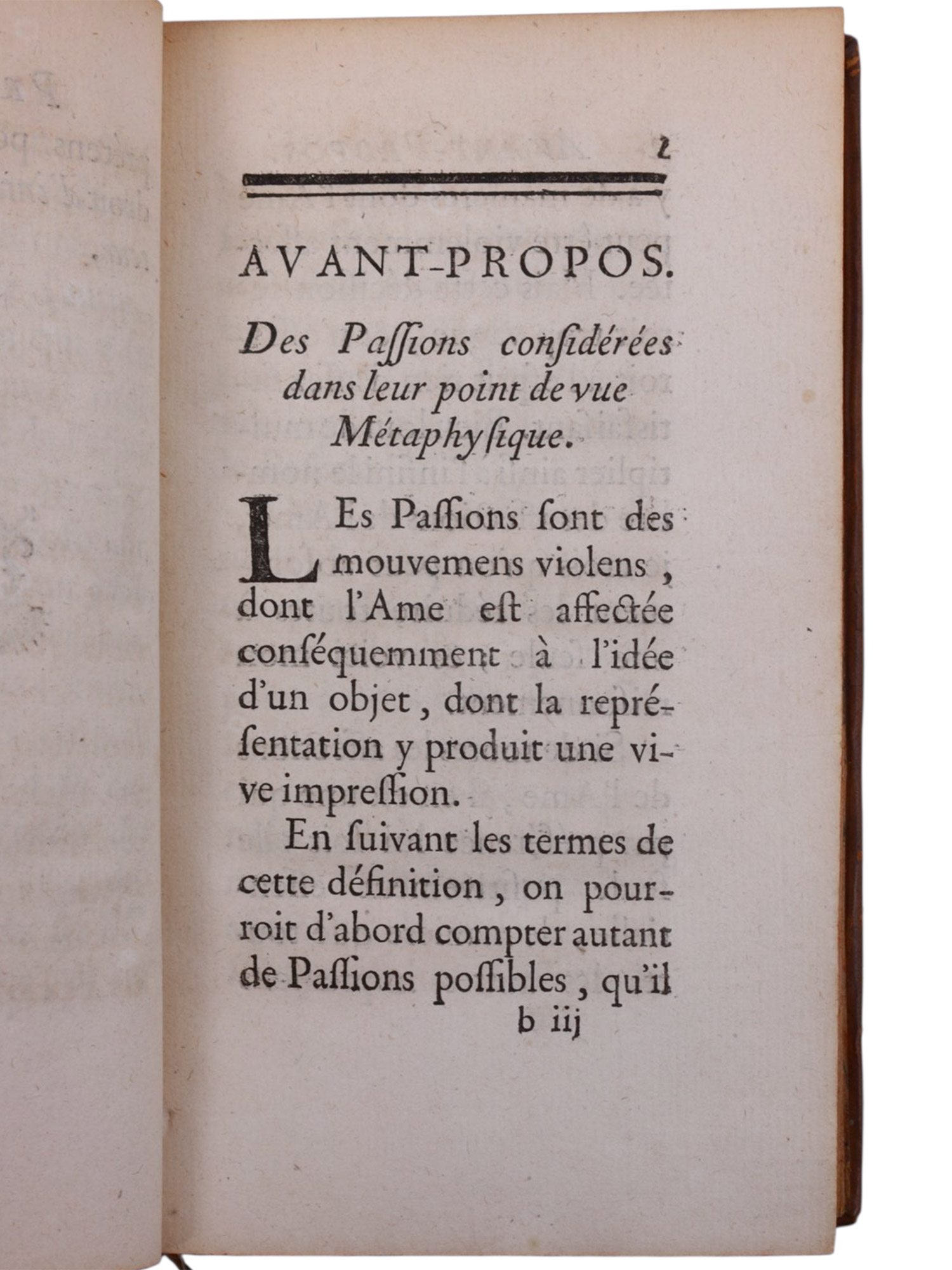 1751 ESSAI SUR LE MECHANISME DES PASSIONS, LALLEMANT, FIRST EDITION, PSYCHOLOGY AND PHILOSOPHY