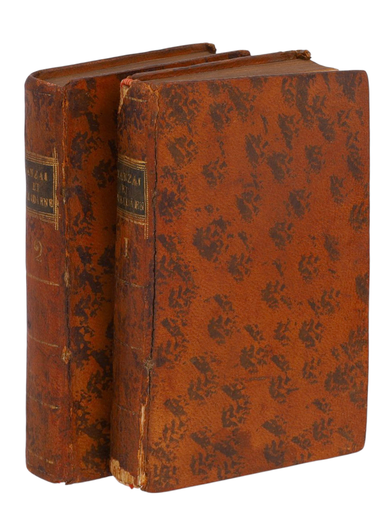 1756 TANZAÏ ET NÉADARNÉ, HISTOIRE JAPONOISE, CLAUDE DE CRÉBILLON, EROTIC SATIRE, 2 VOLS