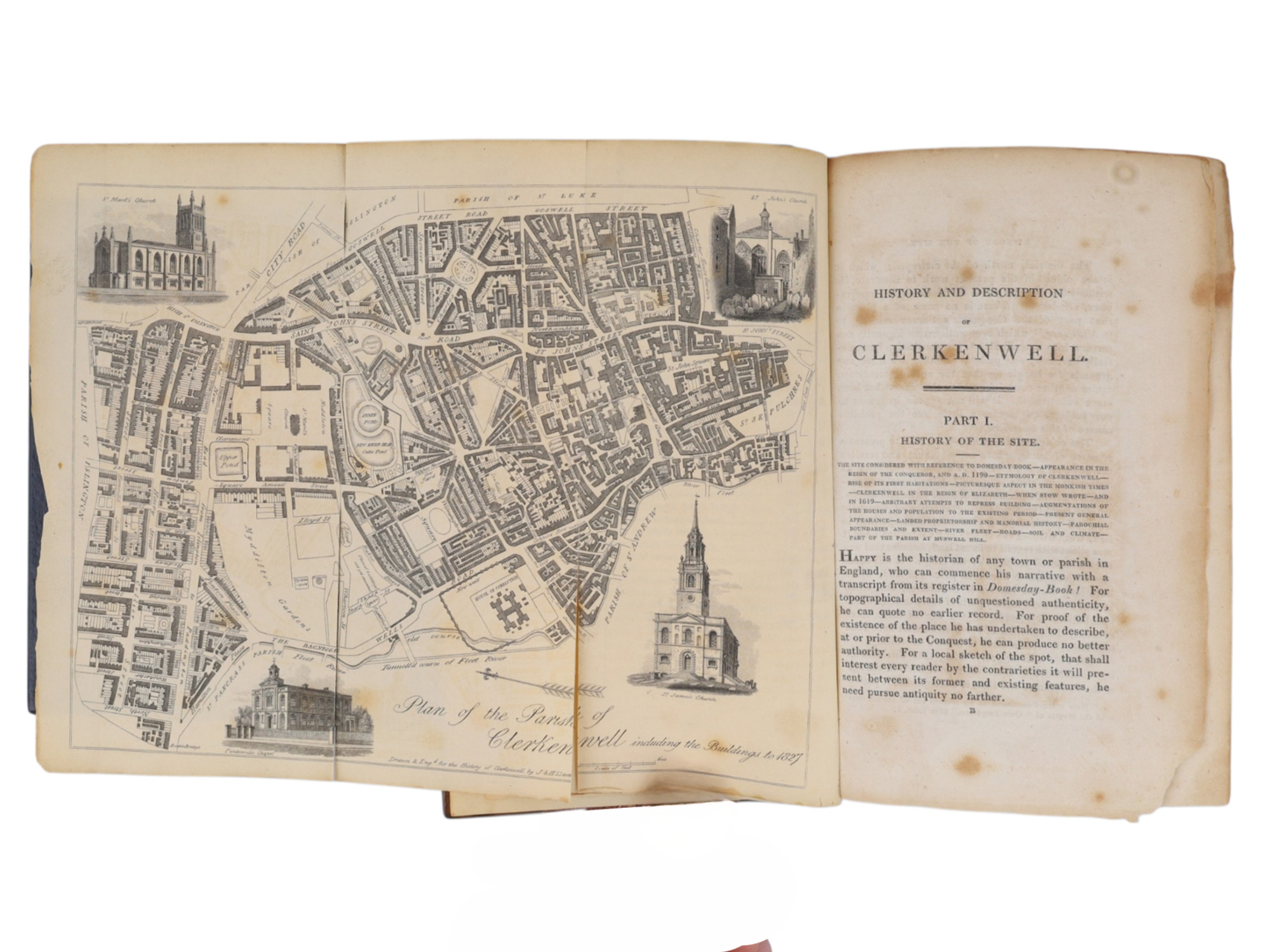 1828 CROMWELL'S HISTORY AND DESCRIPTION OF THE PARISH CLERKENWELL, ILLUSTRATED
