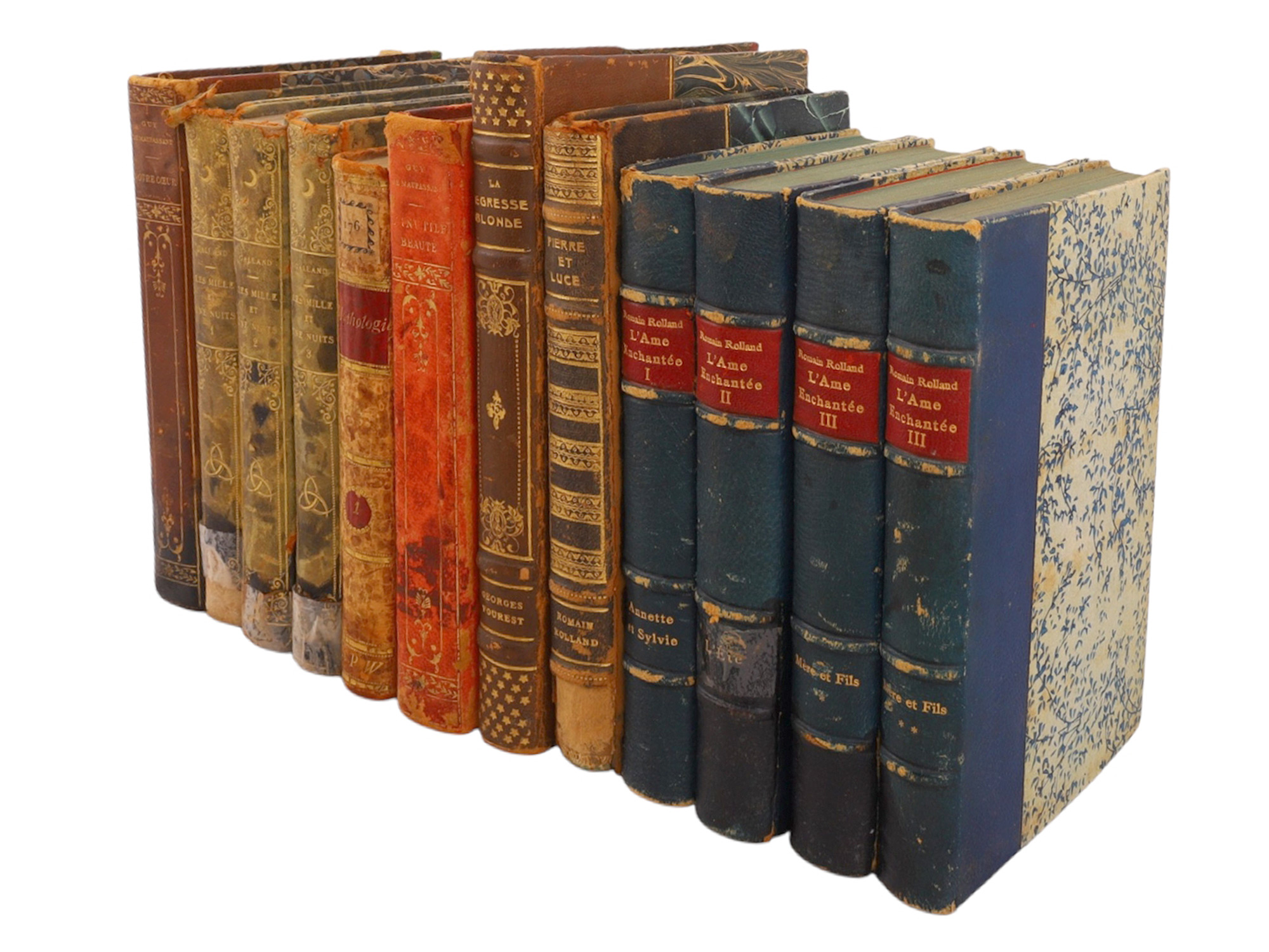 A COLLECTION OF 12 FRENCH LANGUAGE BOOKS, LITERATURE, MYTHOLOGY