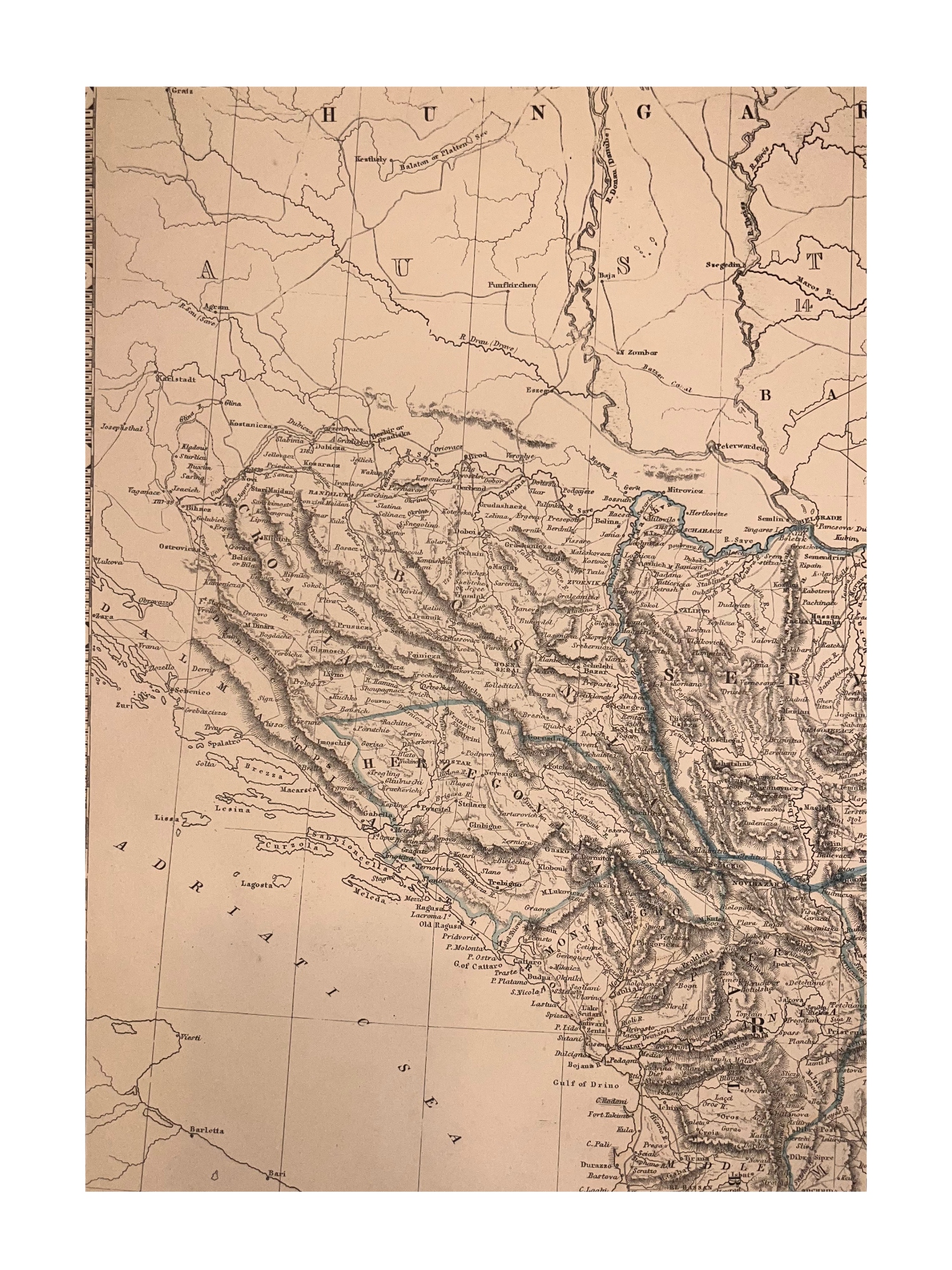 C. 1843 MAP, TURKEY IN EUROPE, ALEXANDER KEITH JOHNSTON, NATIONAL ATLAS