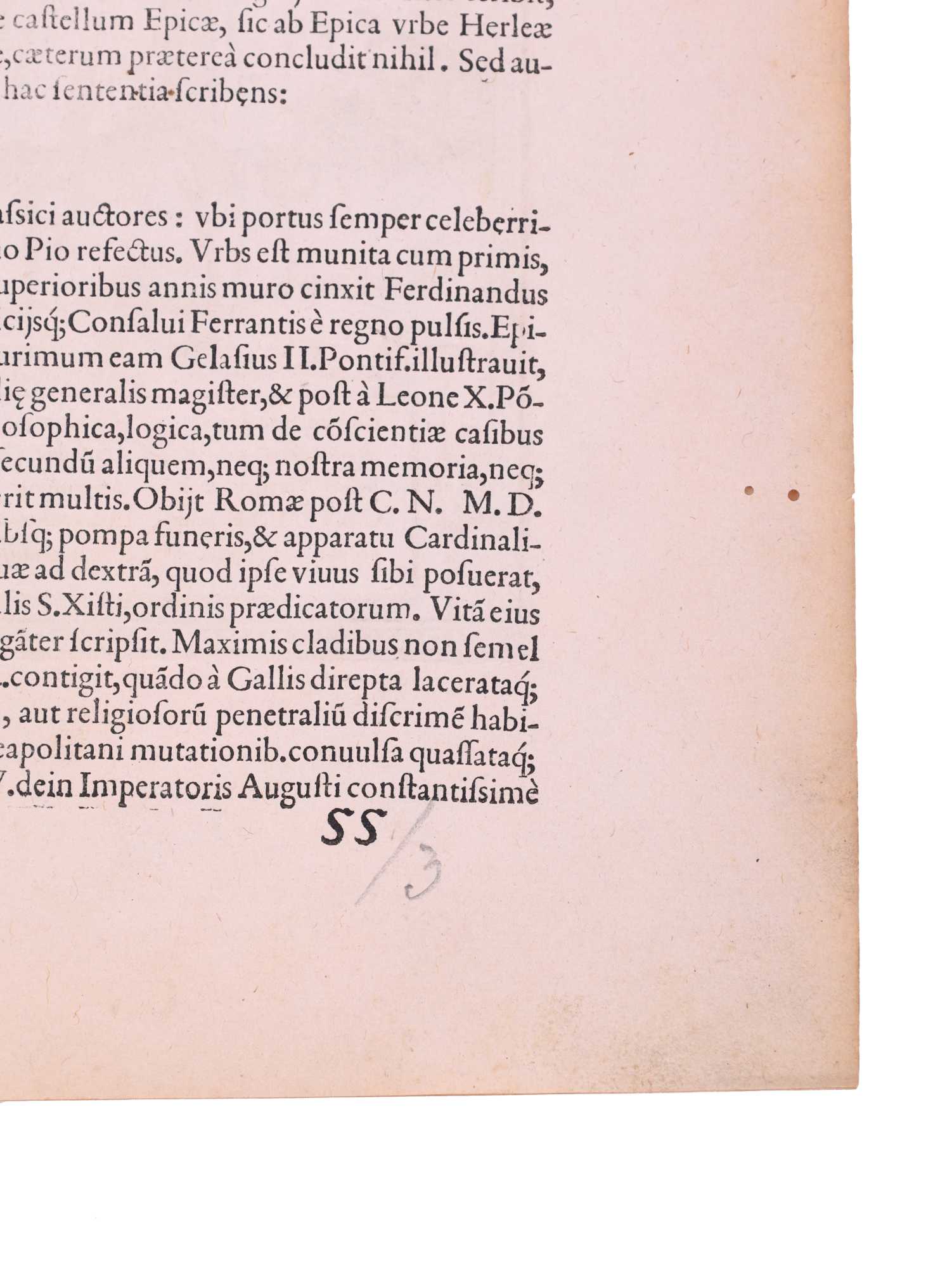 A C. 1575 VIEW OF GULF OF GAETA, MOLA, ITALY, BRAUN & HOGENBURG, CIVITATES ORBIS TERRARUM