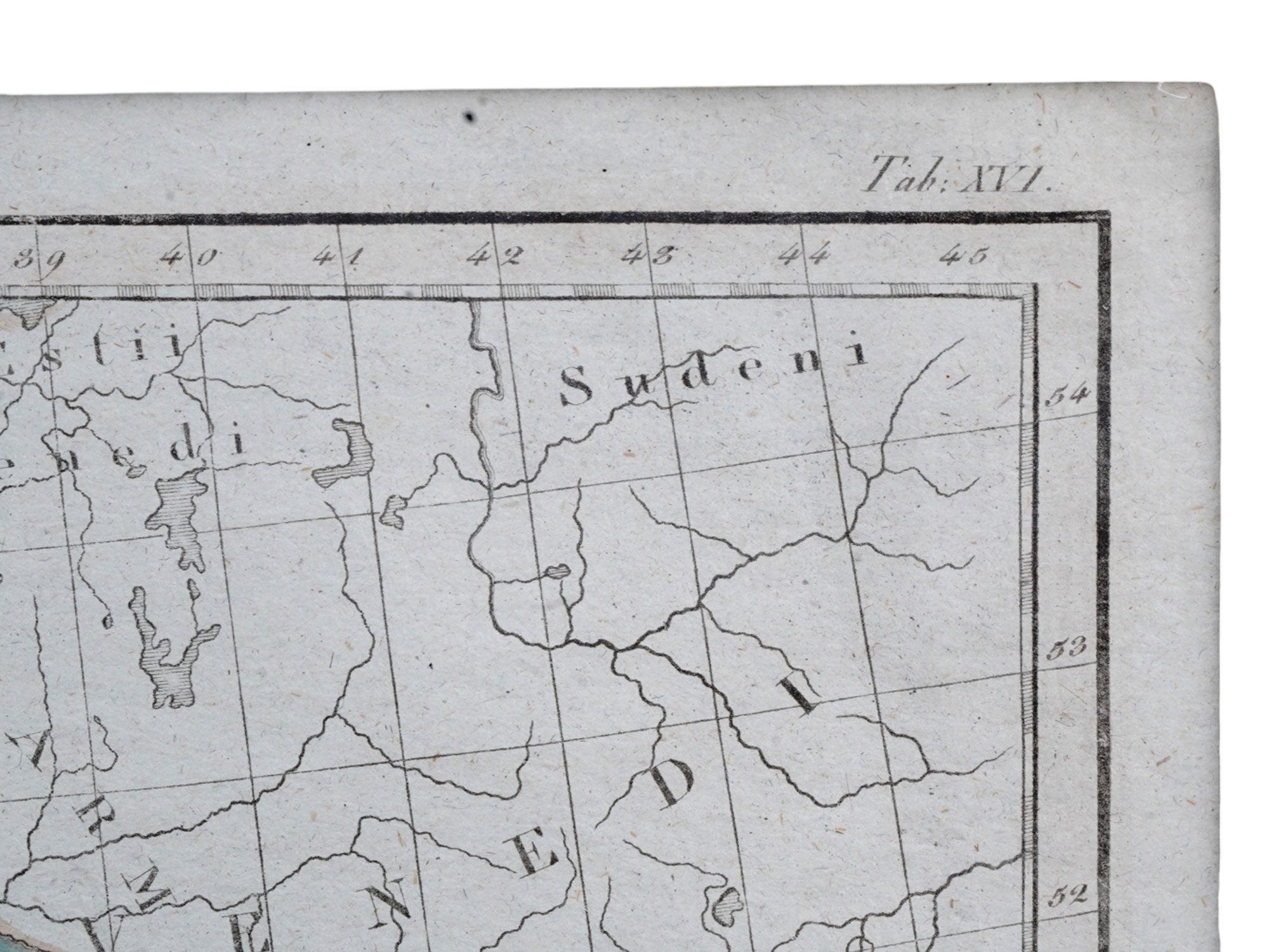 AN 1809 MAP OF GERMANIA MAGNA AS IT EXISTED IN THE ROMAN WORLD, VIENNA, AUSTRIA, FRAMED