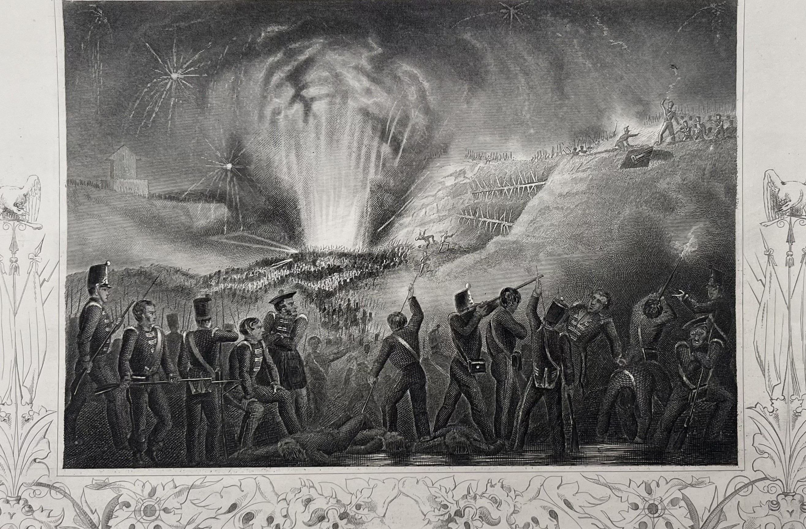 A LOT OF 6 NAPOLEONIC WAR LITHOGRAPHS, MARECHAL NEY, VITEBSK, BADAJOZ, EYLAU, VITTORIA, 19TH CENTURY