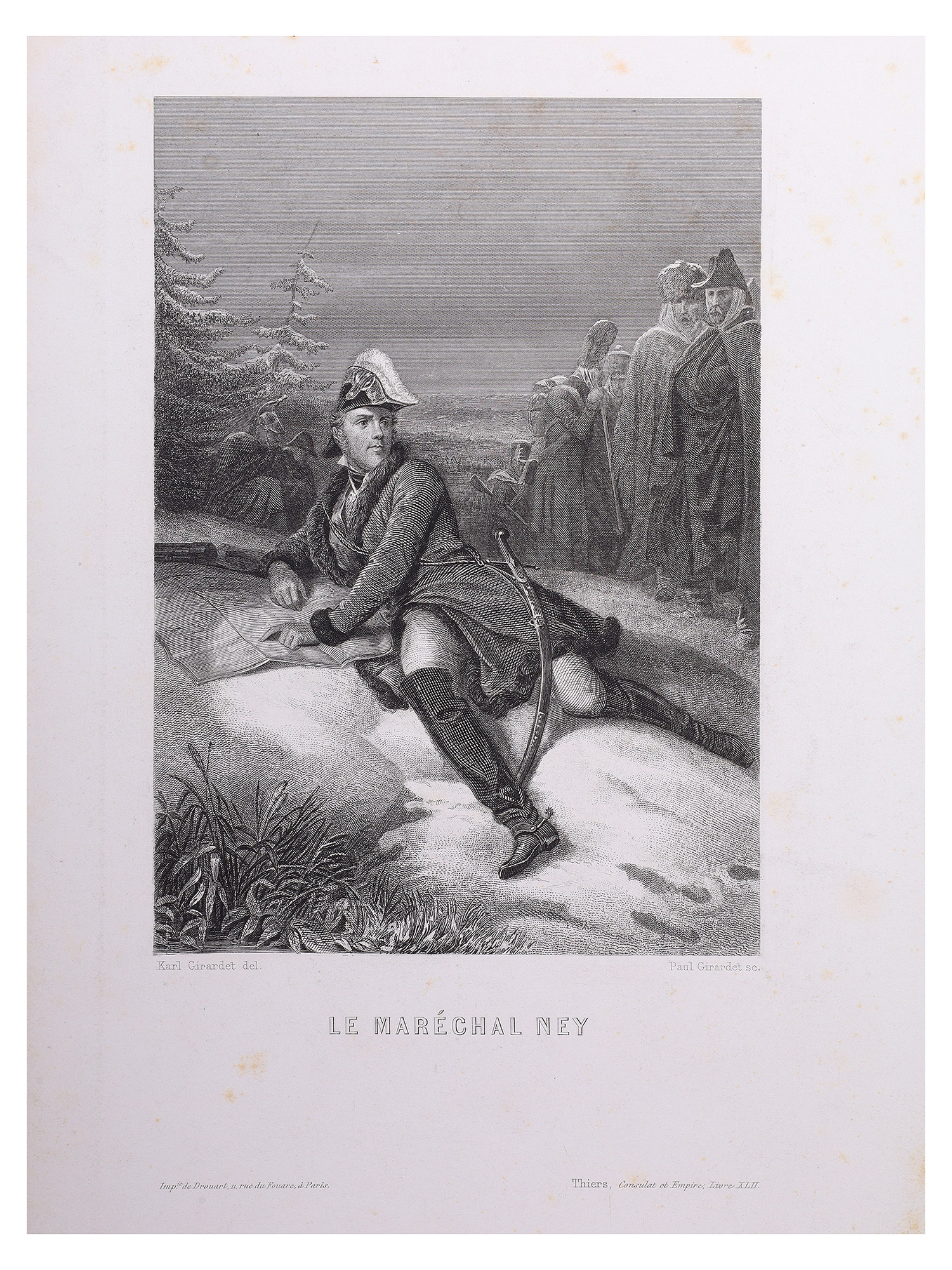 A LOT OF 6 NAPOLEONIC WAR LITHOGRAPHS, MARECHAL NEY, VITEBSK, BADAJOZ, EYLAU, VITTORIA, 19TH CENTURY