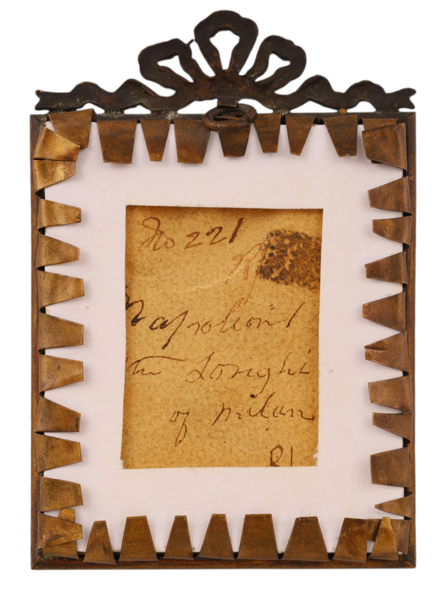 A HAND-PAINTED MINIATURE OF NAPOLEON, 19TH CENTURY