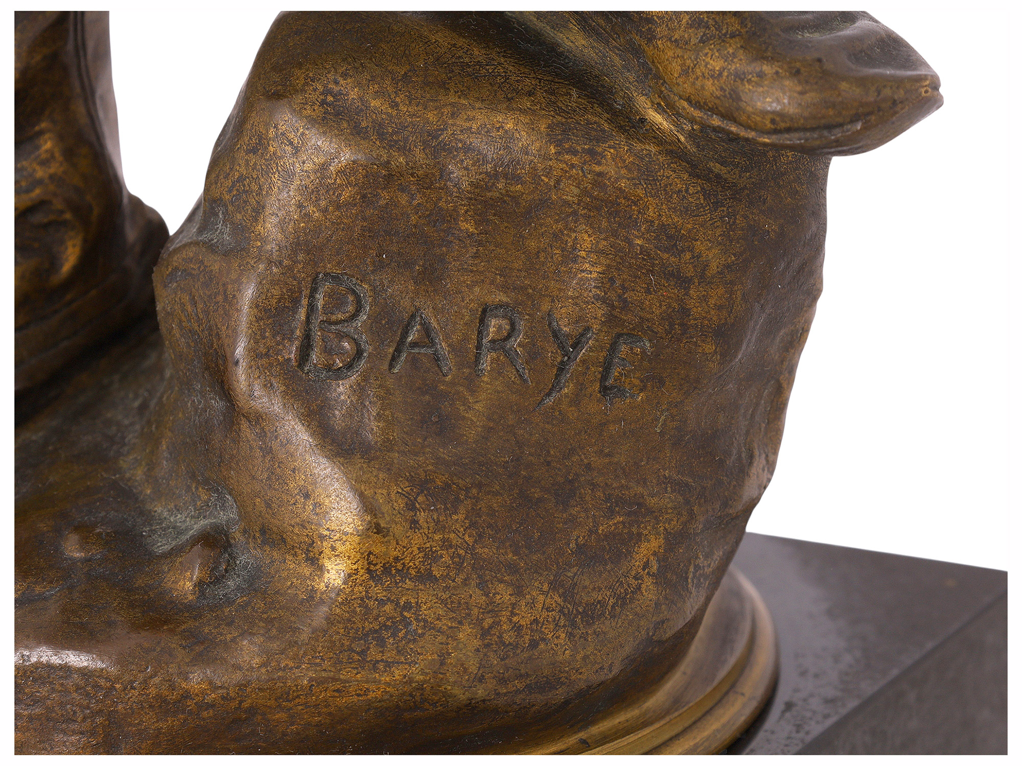 A BRONZE FIGURE OF A TATAR WARRIOR AFTER ANTOINE LOUIS BARYE, FRENCH, LATE 19TH CENTURY