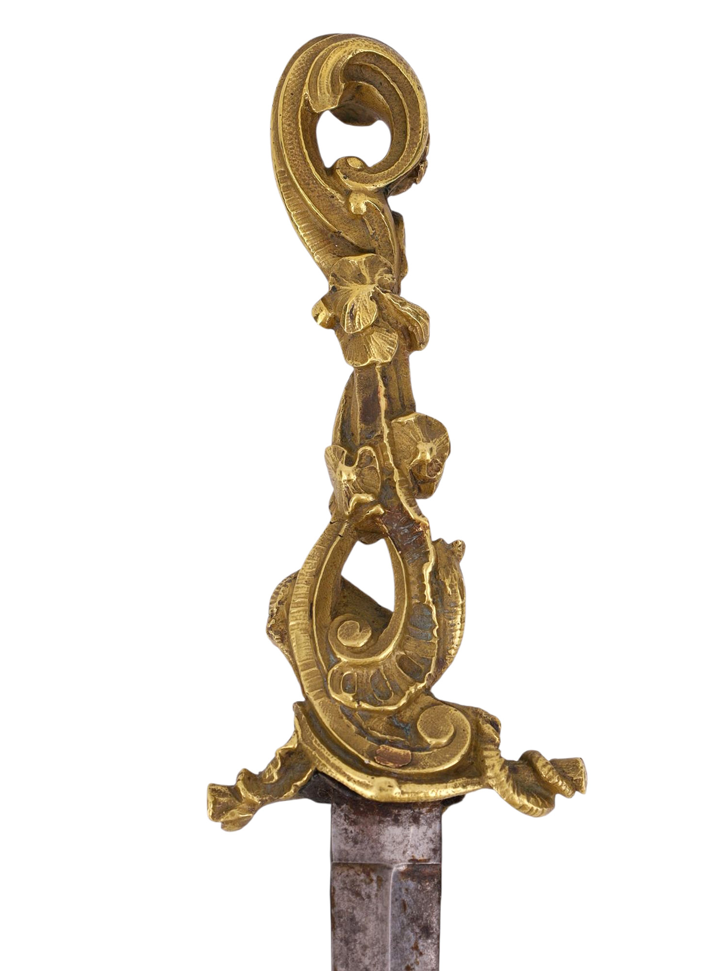 A EUROPEAN ROMANTIC DAGGER WITH SCULPTURAL HILT, 19TH CENTURY