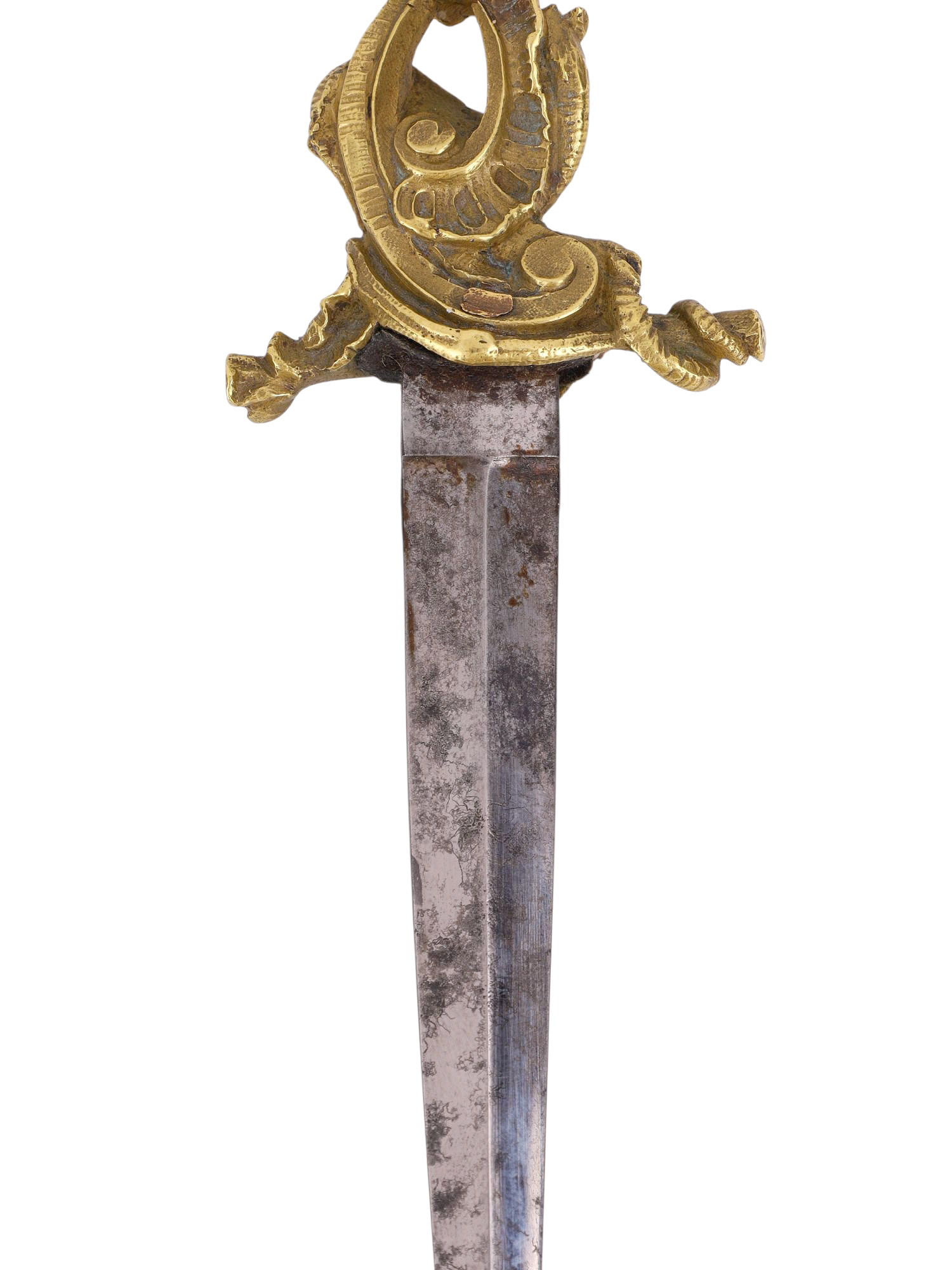 A EUROPEAN ROMANTIC DAGGER WITH SCULPTURAL HILT, 19TH CENTURY