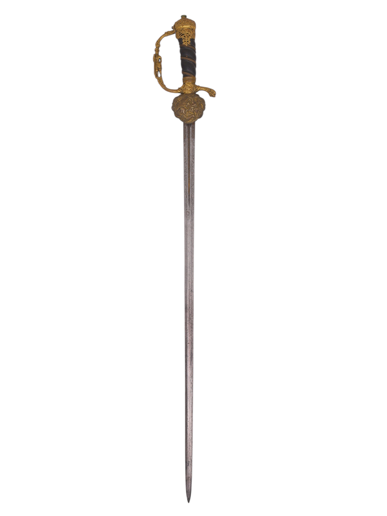 AN ITALIAN HUNTING SWORD, WORKSHOP OF ANTHONIO PICHINIO, 17/18TH CENTURY