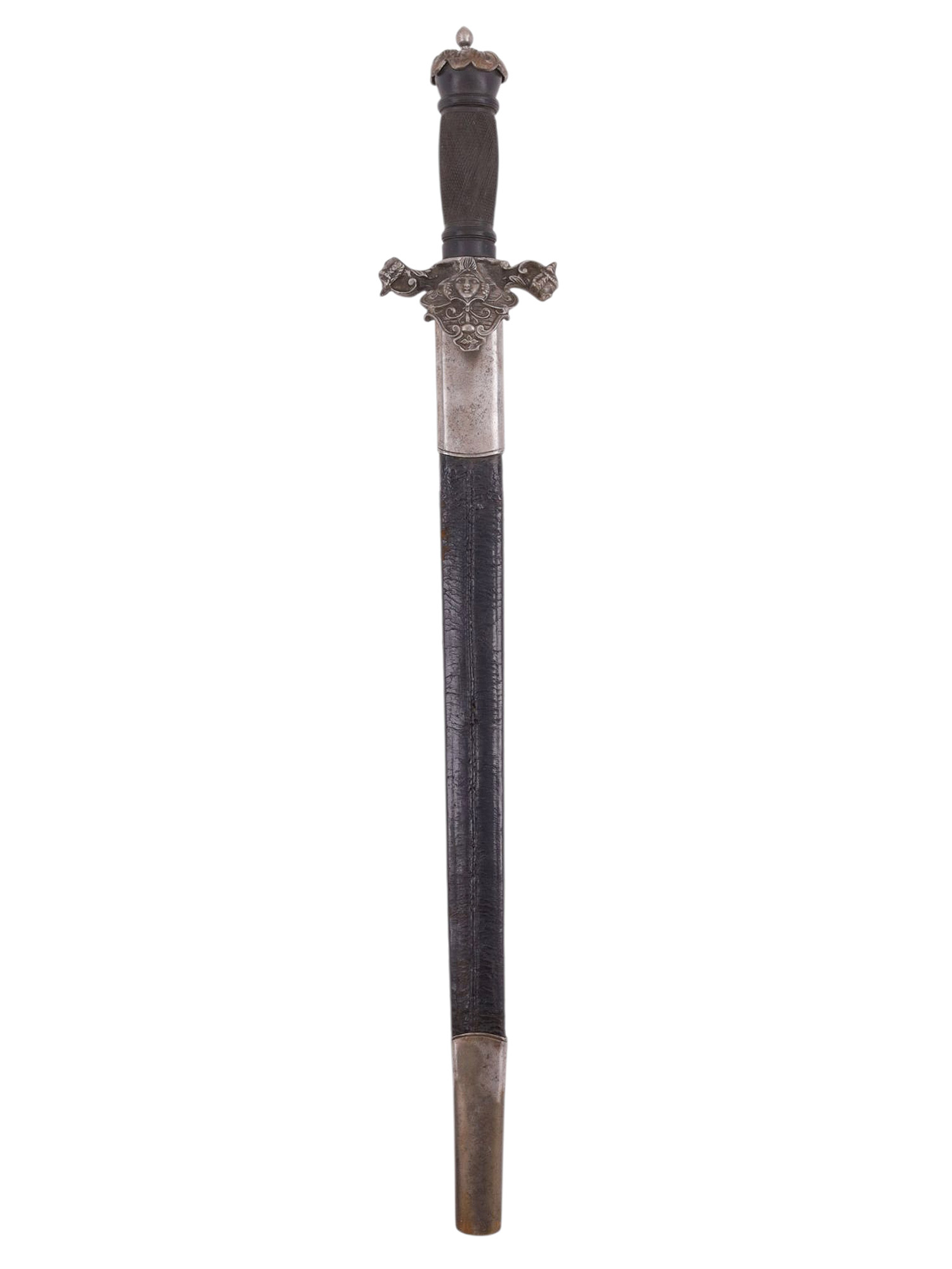 AN UNUSUAL GERMAN GAMEKEEPER'S BAYONET HUNTING DAGGER COMBO, 19TH CENTURY
