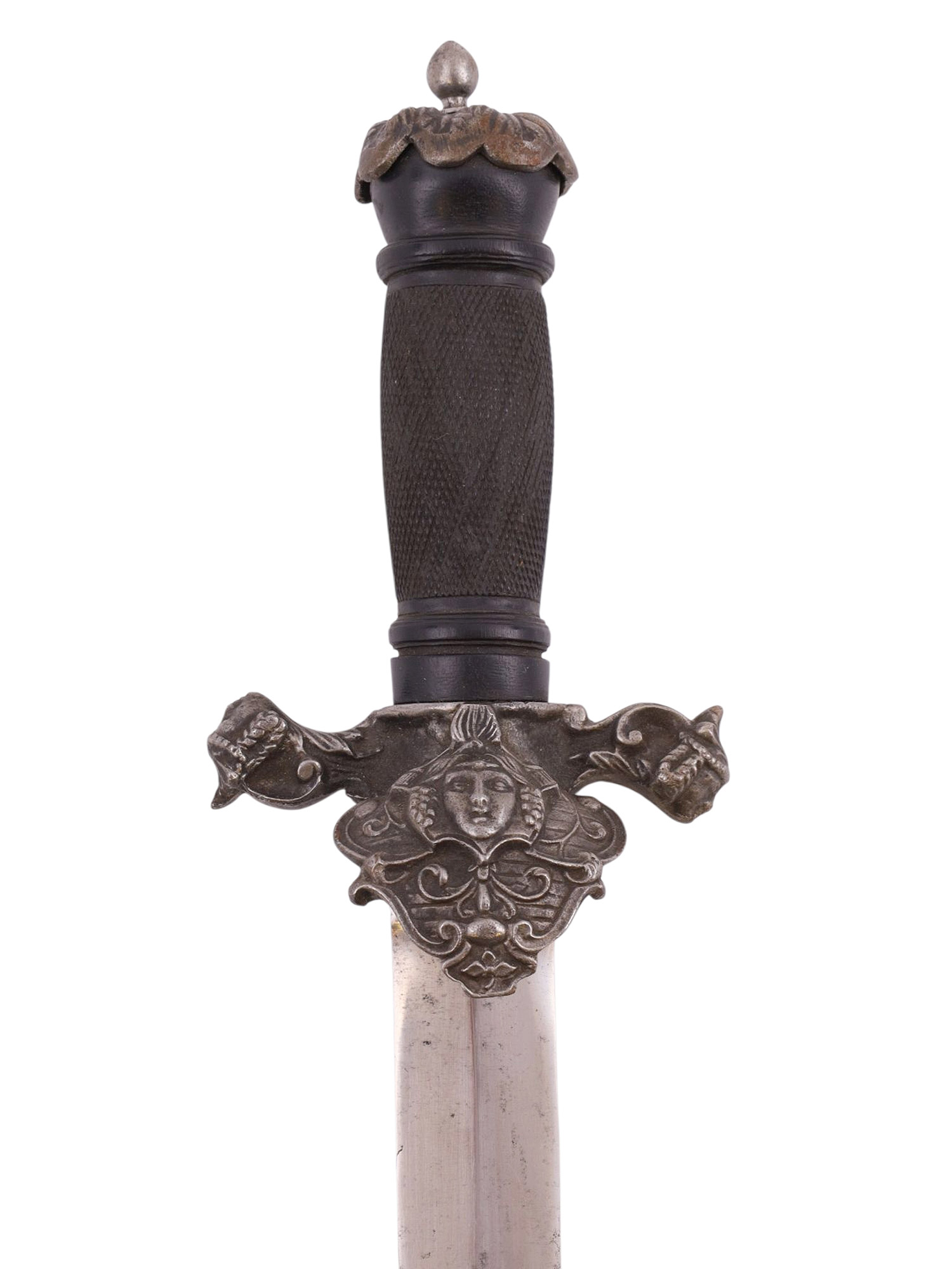 AN UNUSUAL GERMAN GAMEKEEPER'S BAYONET HUNTING DAGGER COMBO, 19TH CENTURY