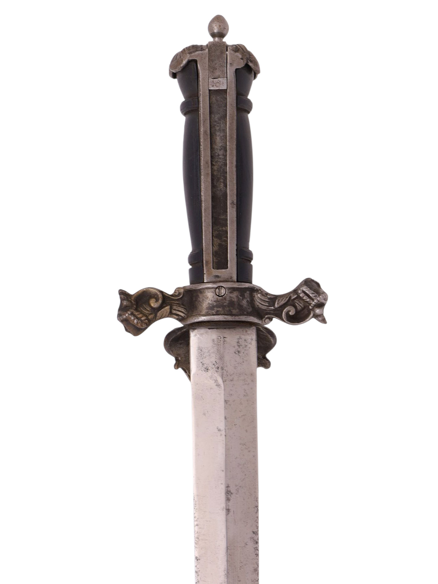 AN UNUSUAL GERMAN GAMEKEEPER'S BAYONET HUNTING DAGGER COMBO, 19TH CENTURY