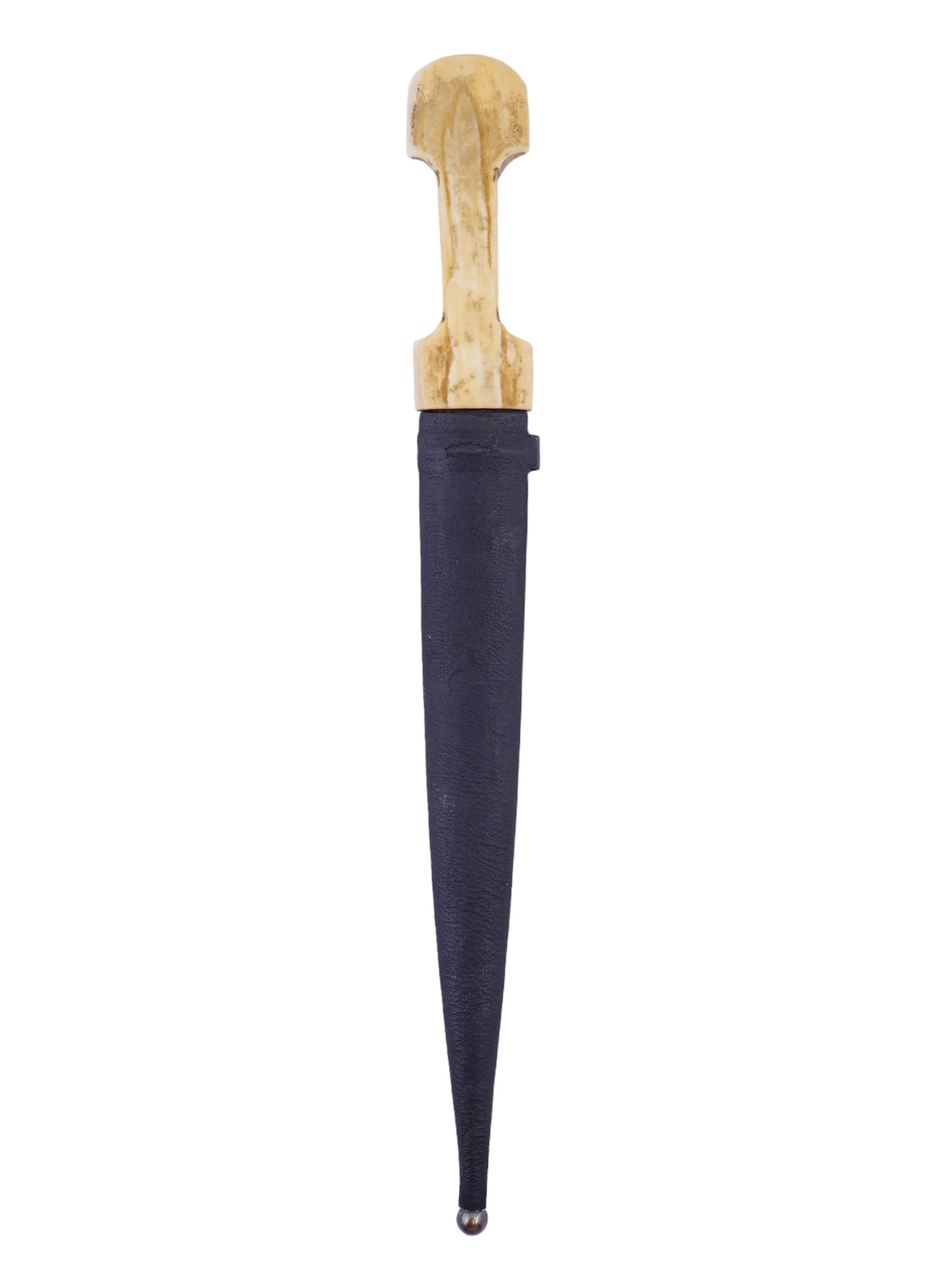 A PERSIAN OR TRANSCAUCASIAN KINDJAL DAGGER QAMA WITH GOLD INLAY, 19TH CENTURY