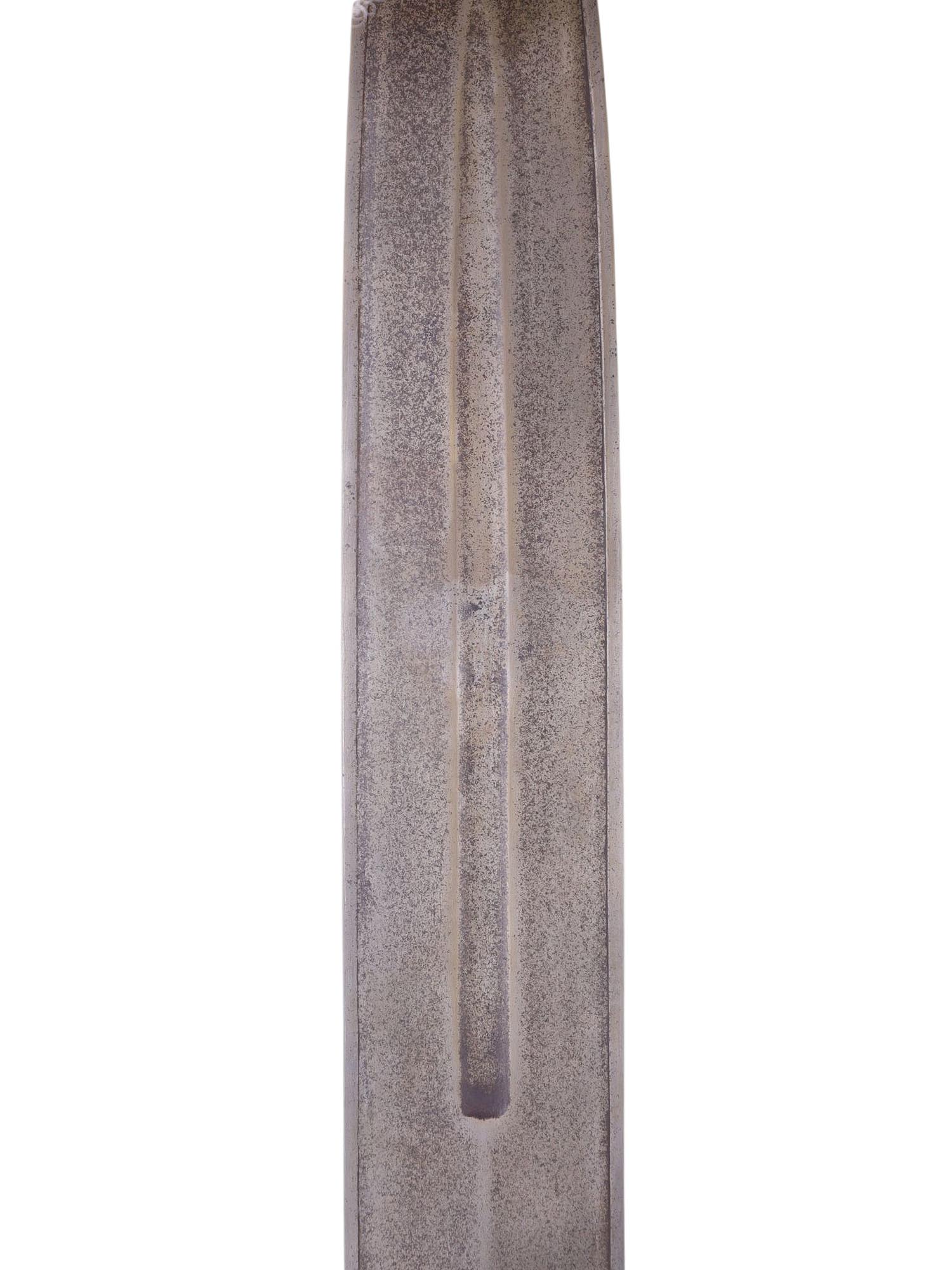 A QAJAR PERSIAN SPEARHEAD WITH WOOTZ BLADE, 19TH CENTURY