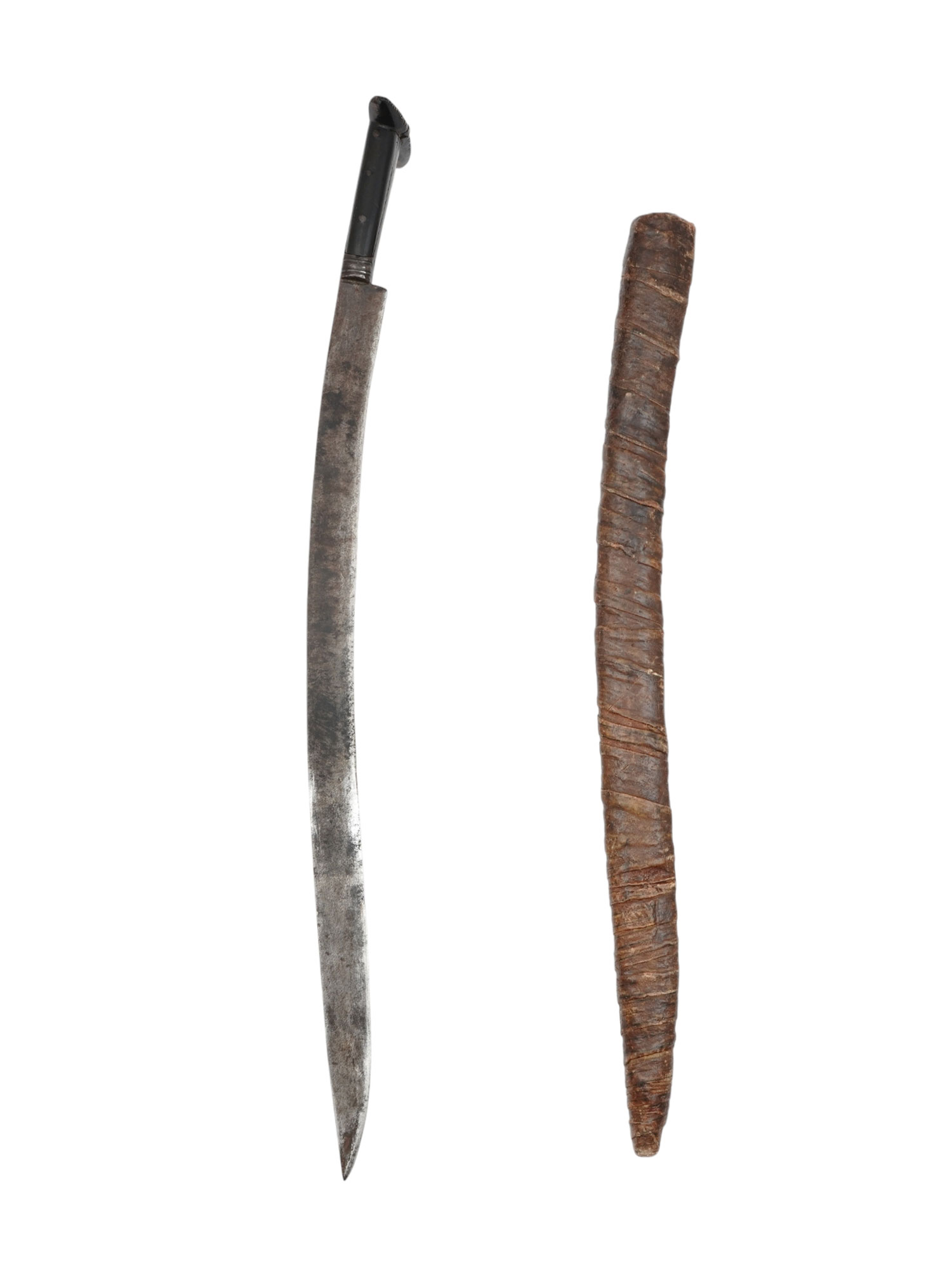 AN OTTOMAN TURKISH ZEYBEK YATAGHAN WITH CHASED PATTERNS, 19TH CEN.
