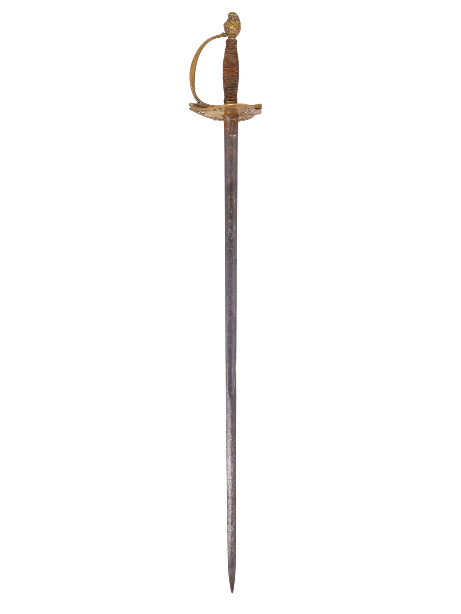 A EUROPEAN SMALLSWORD MARKED 'S.H.', 18TH CENTURY