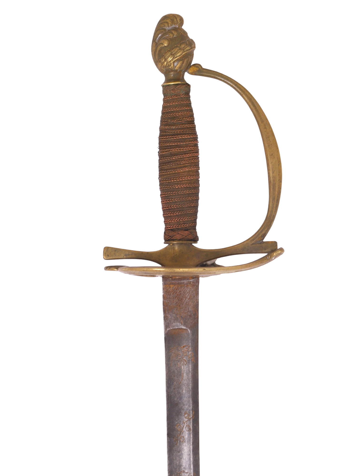 A EUROPEAN SMALLSWORD MARKED 'S.H.', 18TH CENTURY