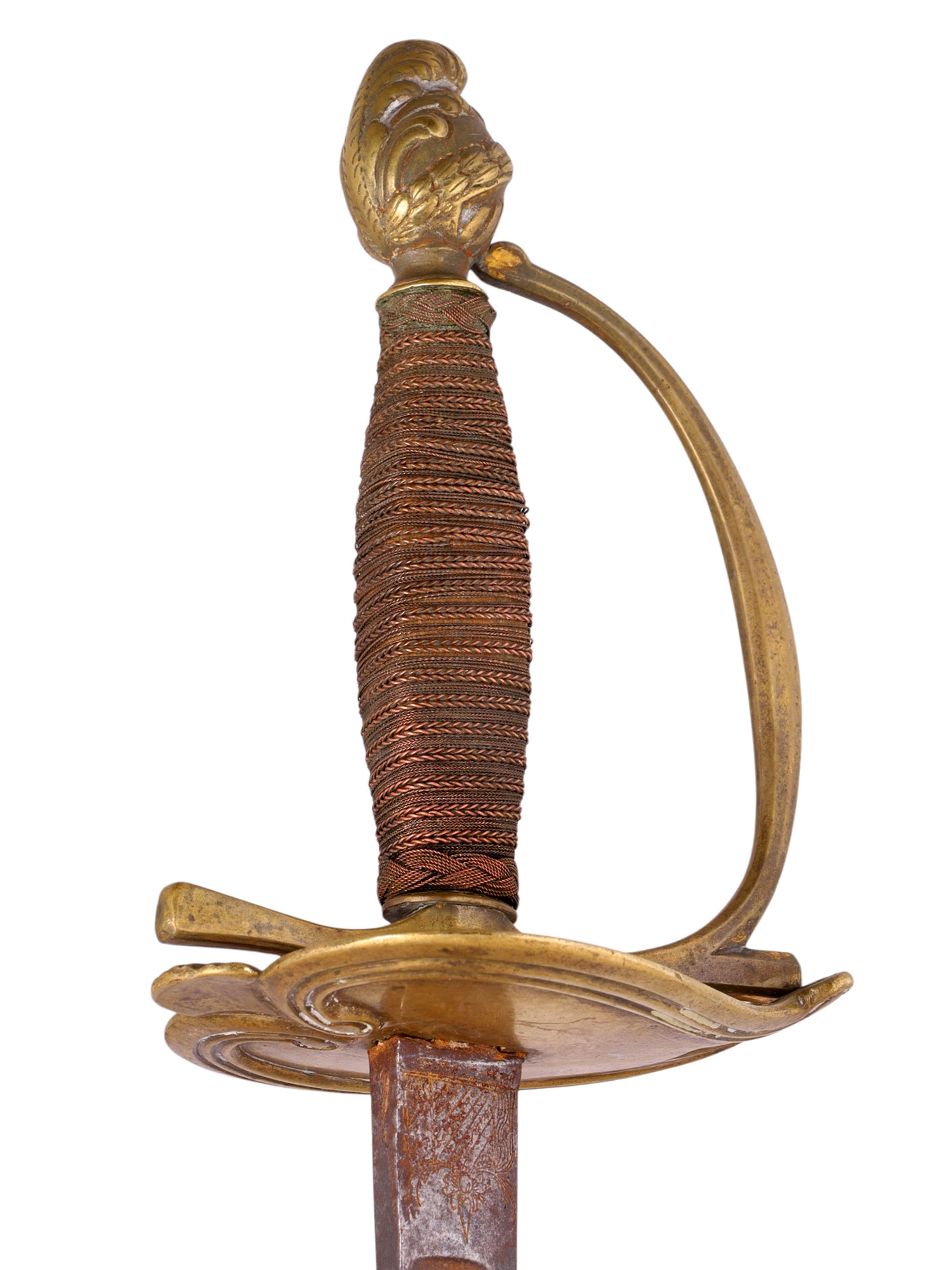A EUROPEAN SMALLSWORD MARKED 'S.H.', 18TH CENTURY