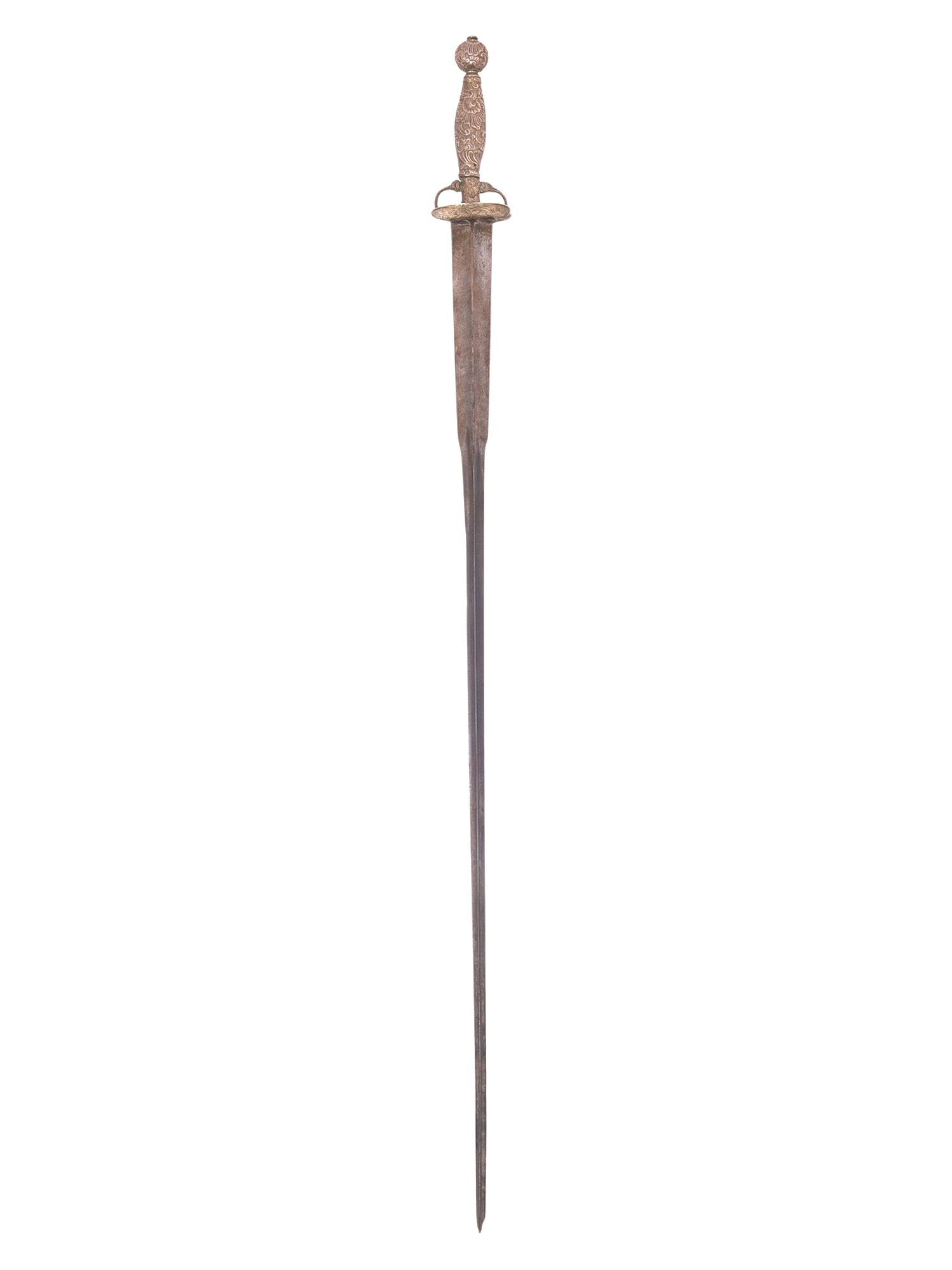 A COLICHEMARDE SMALLSWORD WITH CHASED HILT, 17TH / 18TH CENTURY