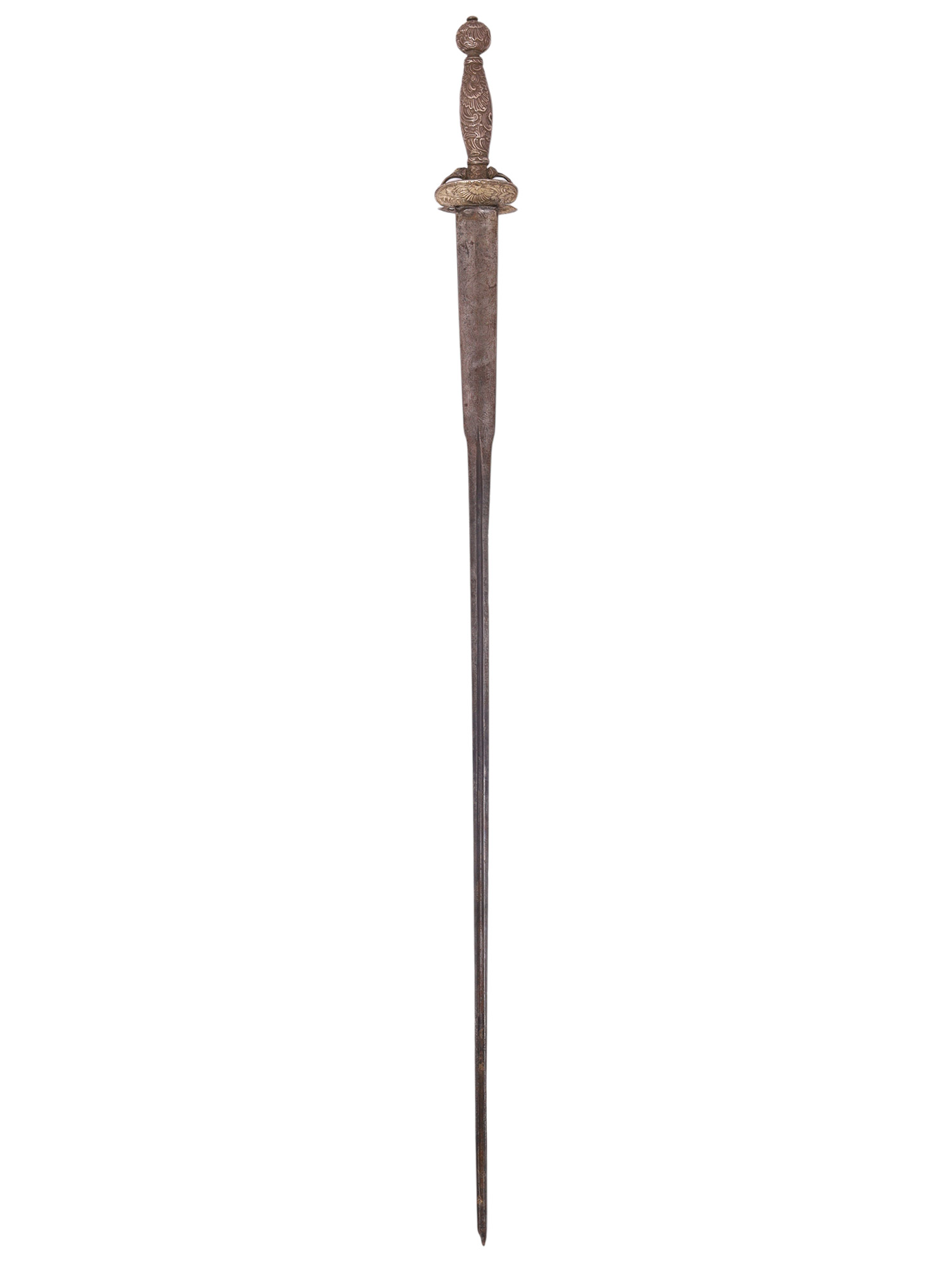 A COLICHEMARDE SMALLSWORD WITH CHASED HILT, 17TH / 18TH CENTURY