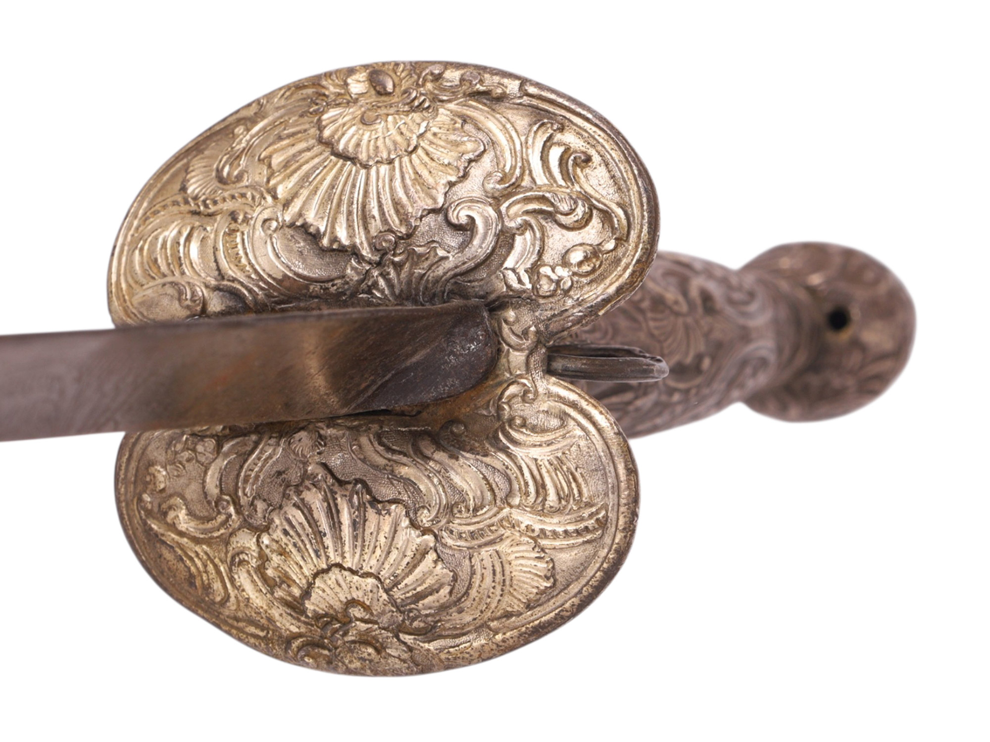 A COLICHEMARDE SMALLSWORD WITH CHASED HILT, 17TH / 18TH CENTURY