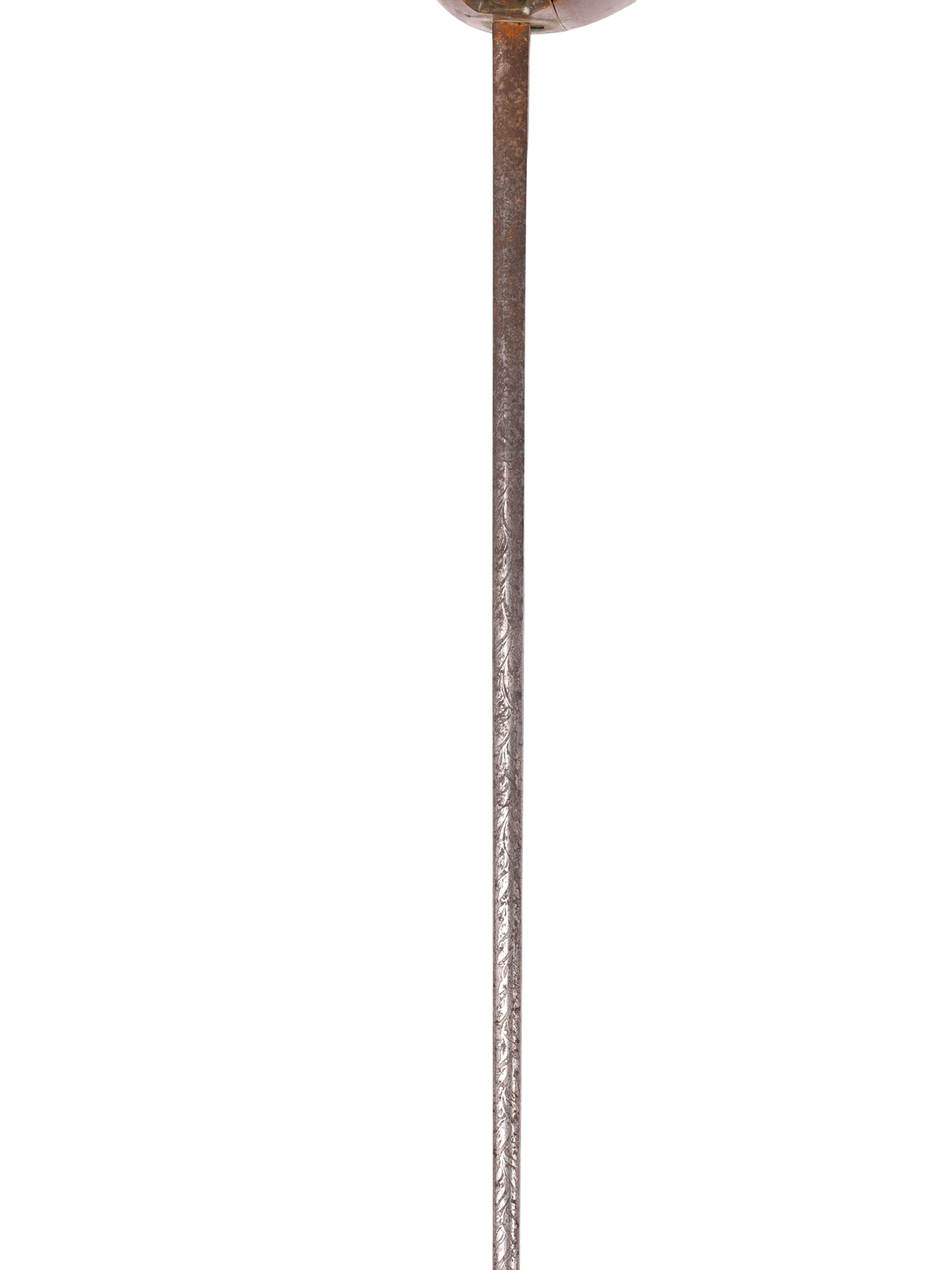 A CONTINENTAL SMALLSWORD WITH ETCHED BLADE, 19TH CEN.