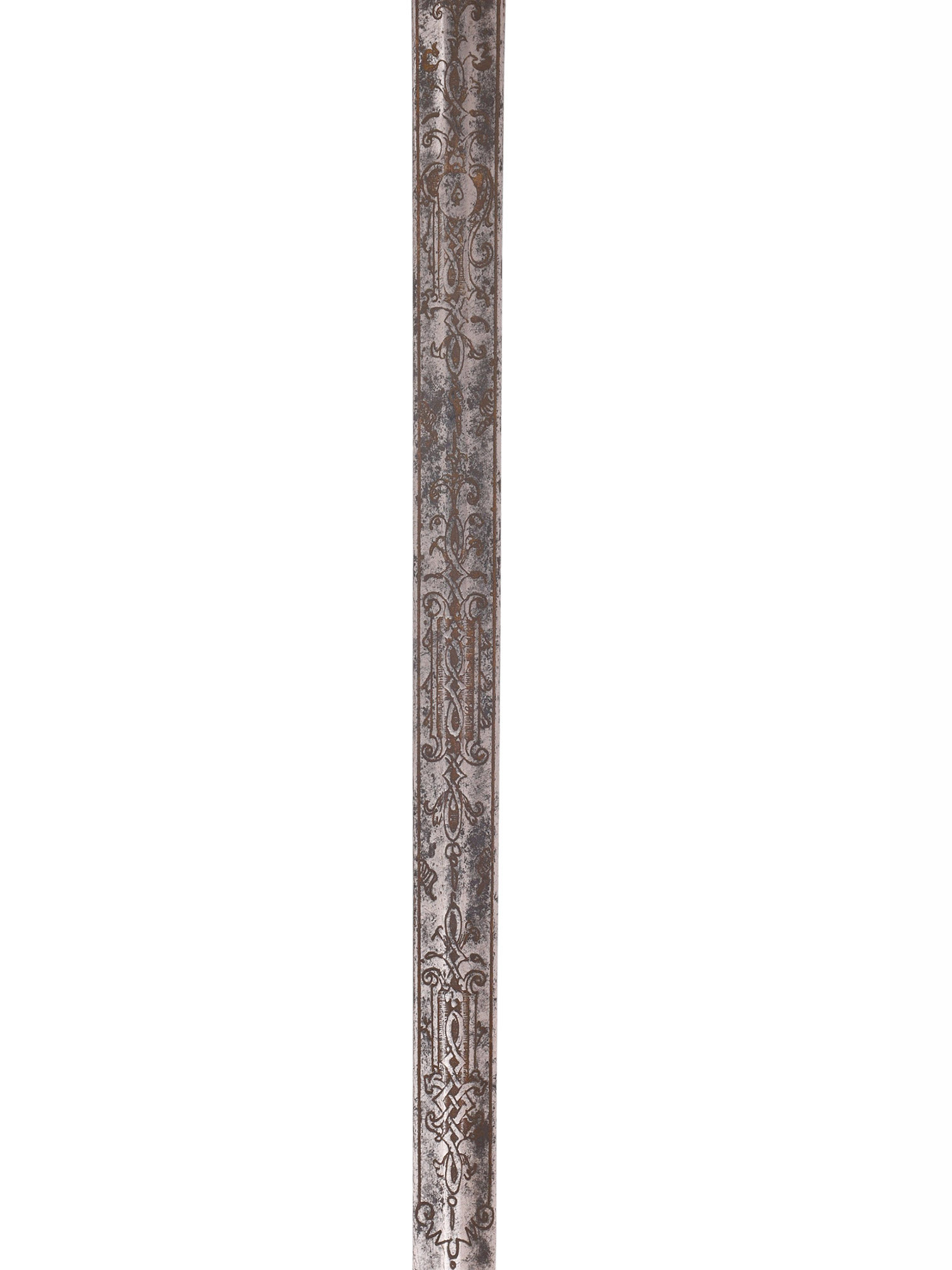 A FRENCH SMALLSWORD WITH ENGRAVED BLADE, 18TH CENTURY