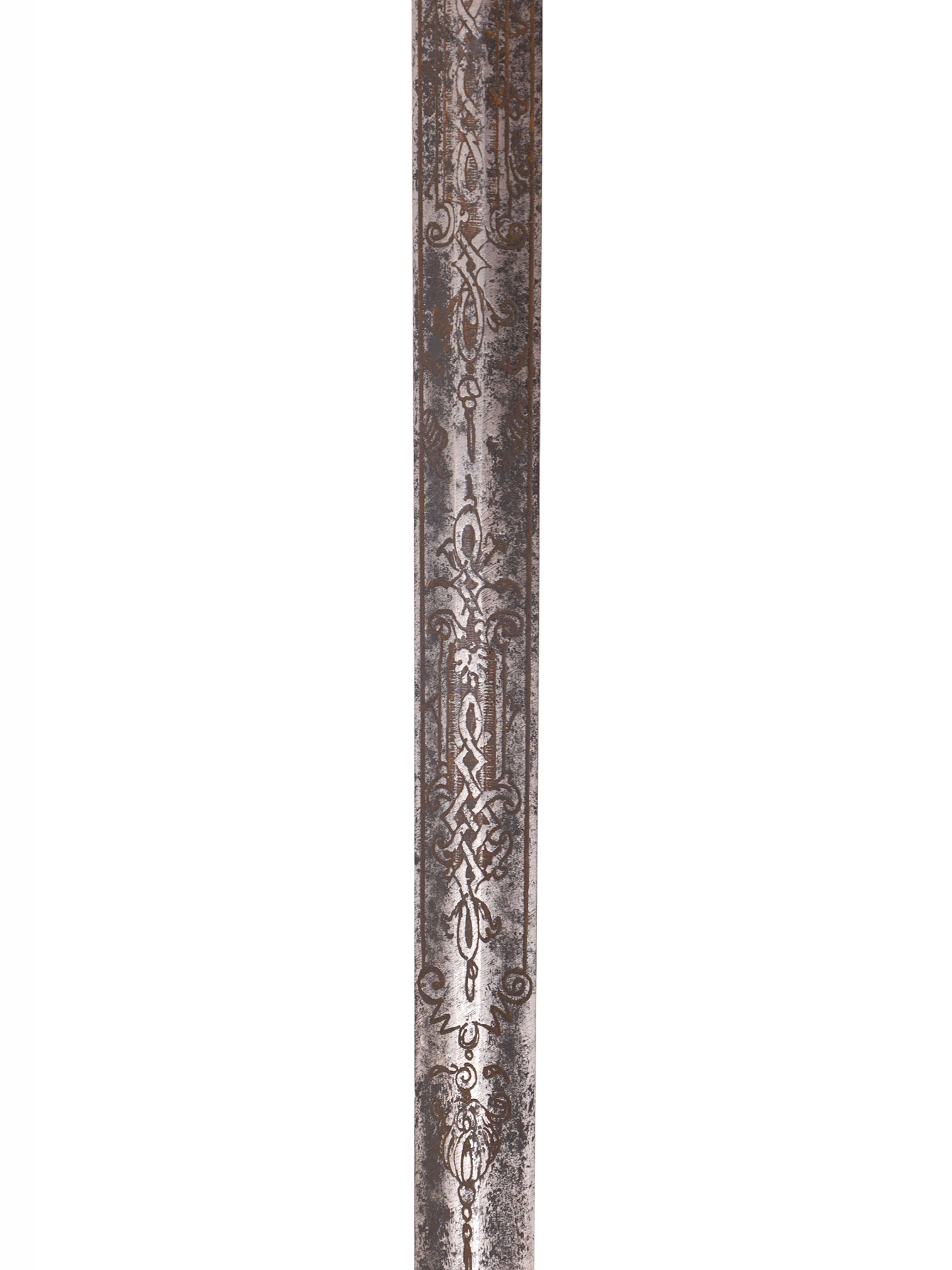 A FRENCH SMALLSWORD WITH ENGRAVED BLADE, 18TH CENTURY