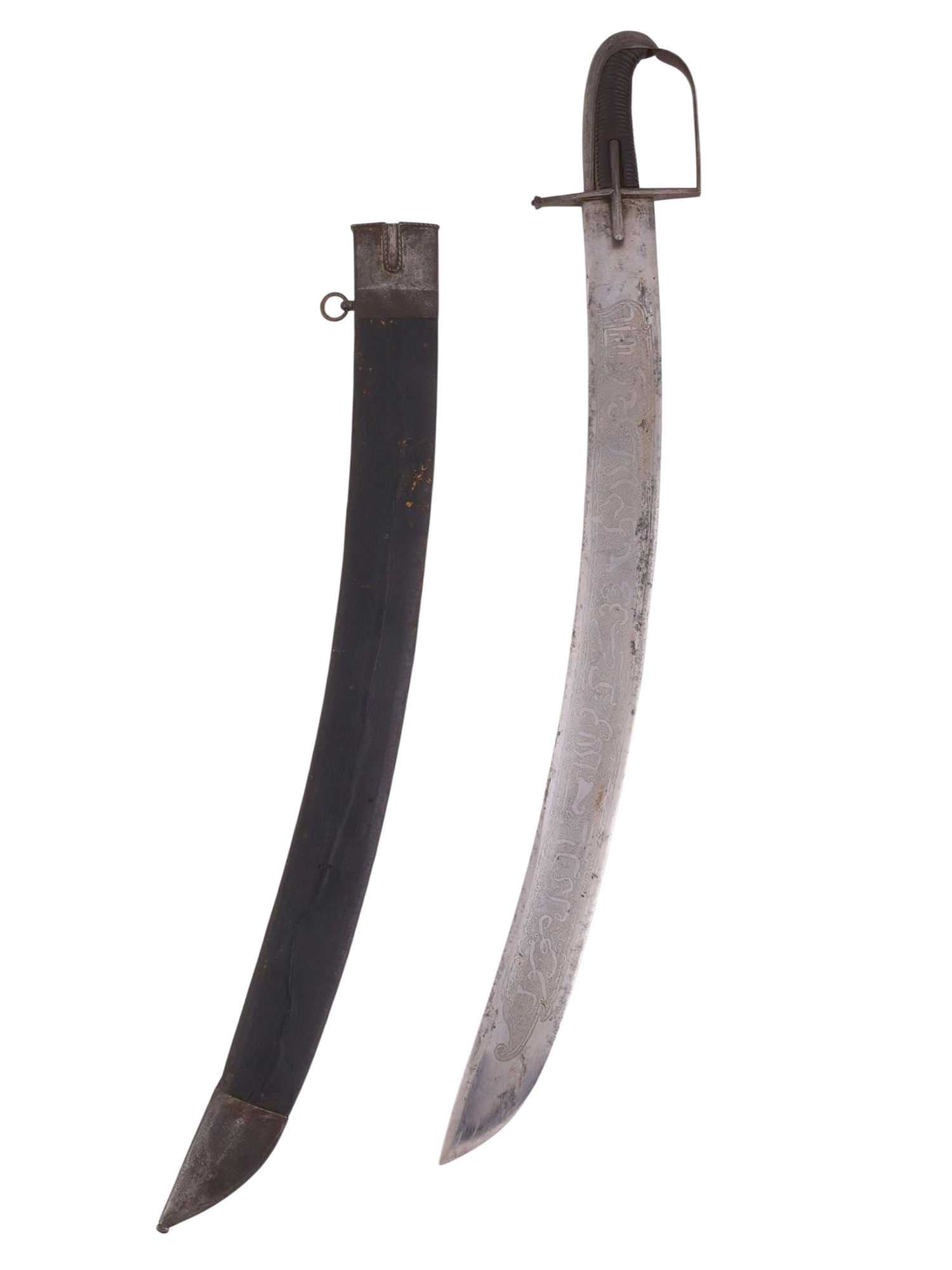 A SCARCE HUNGARIAN SABER WITH ARABIC SCRIPT, C. 1800