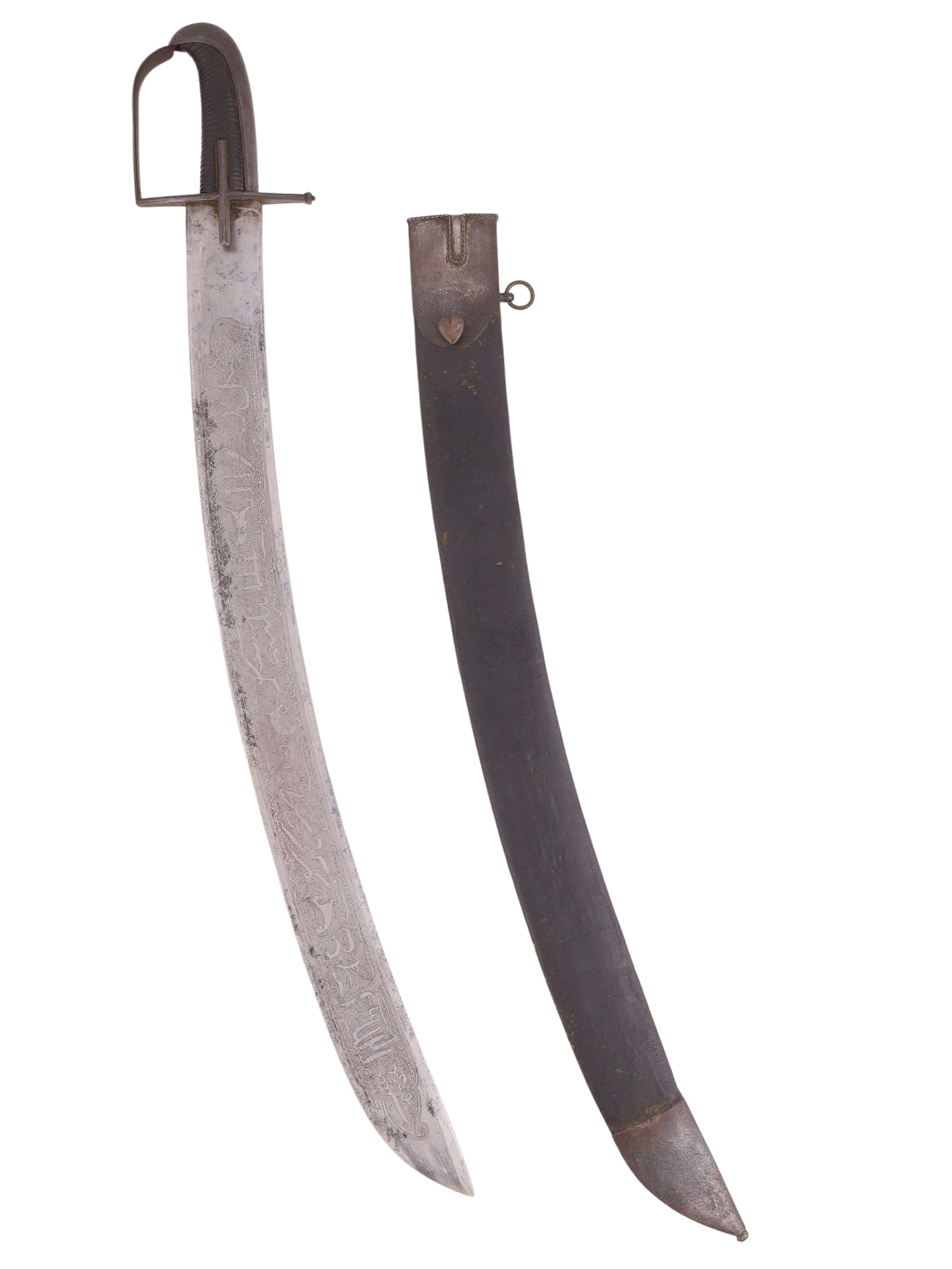 A SCARCE HUNGARIAN SABER WITH ARABIC SCRIPT, C. 1800