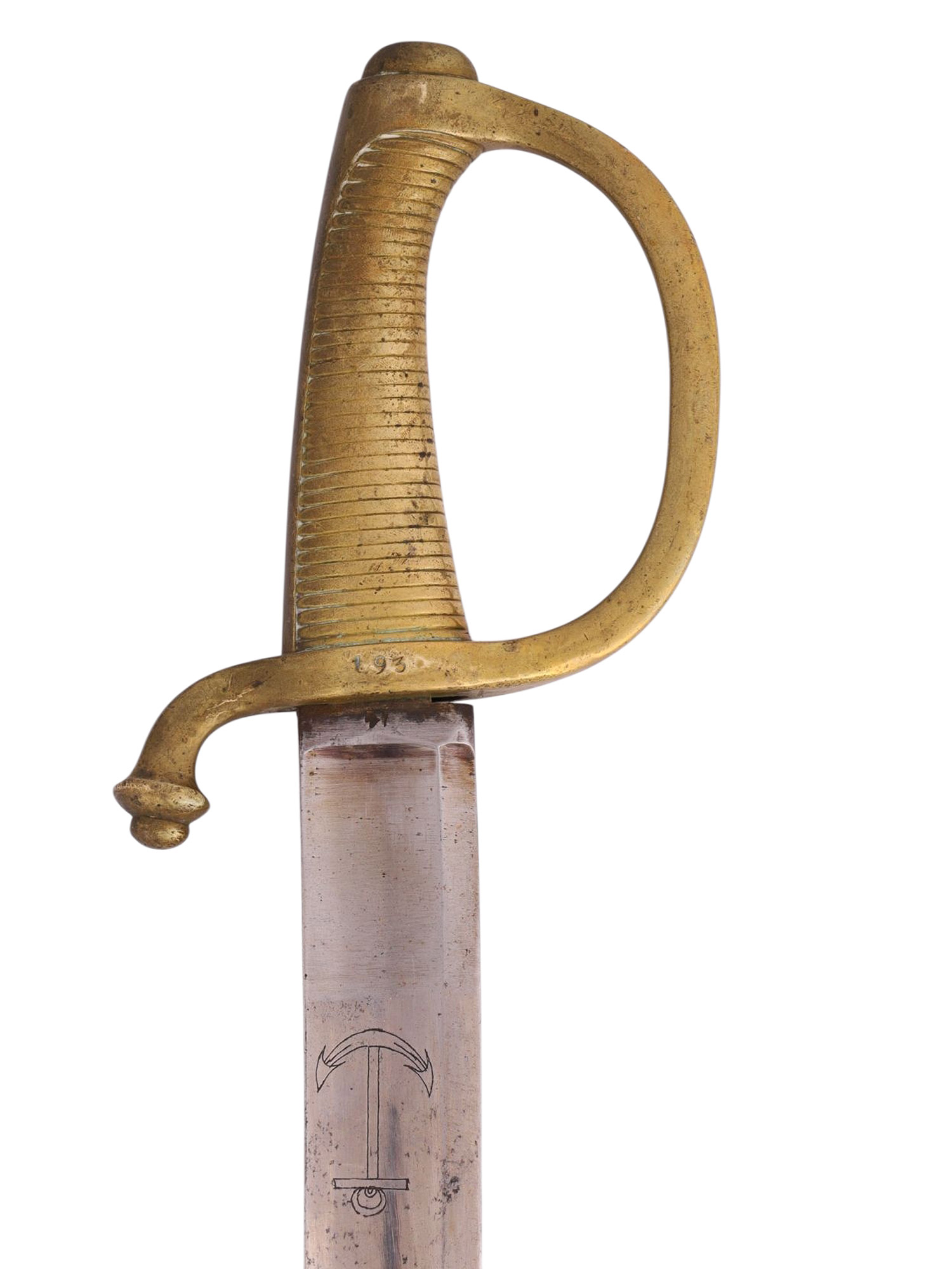 A FRENCH NAVAL BRIQUET SABRE, MARINE IMPERIALE, CIRCA 1800–1815