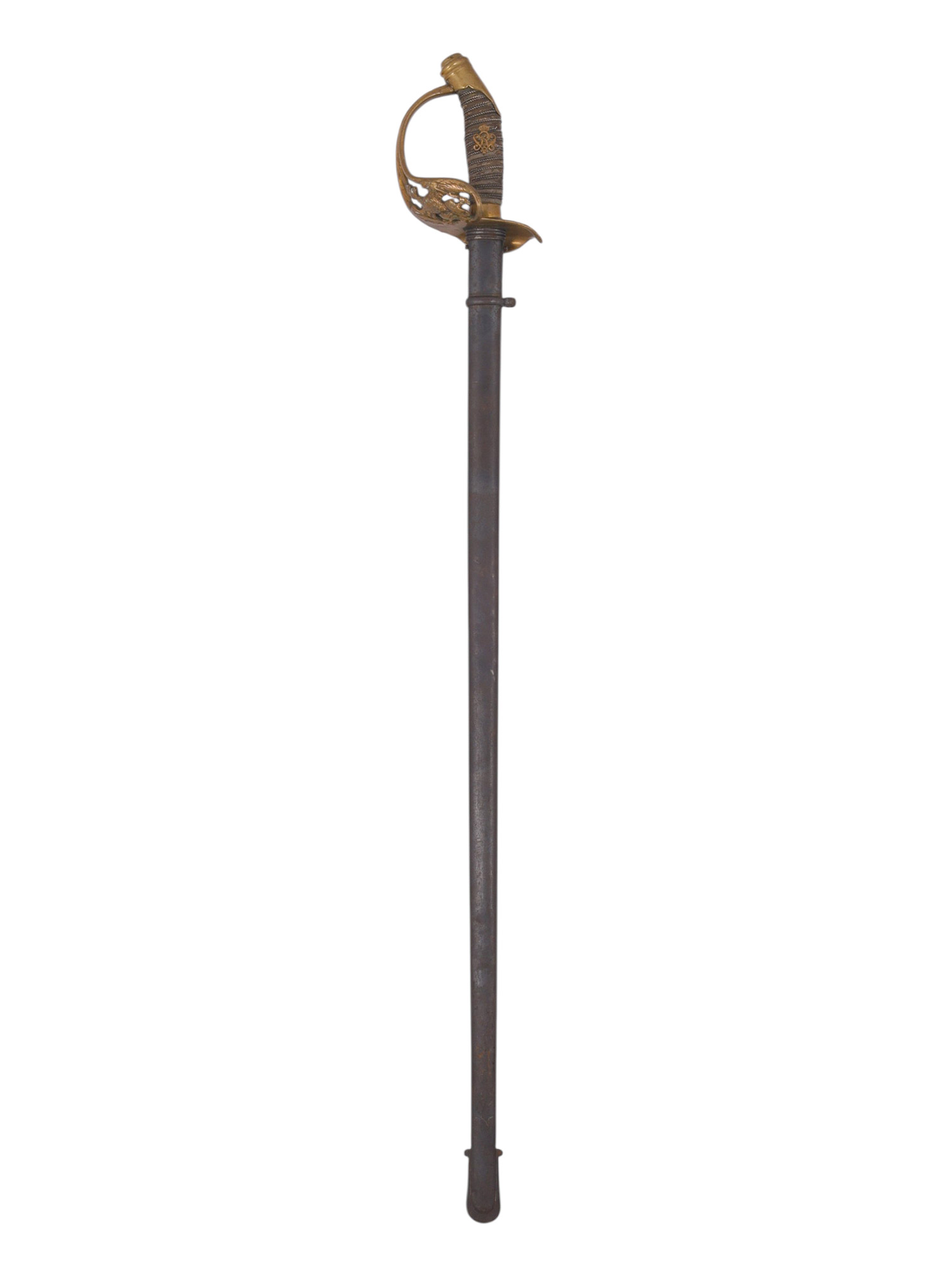 A PRUSSIAN M89 SWORD, DOUBLE REGIMENT MARKS, 50TH REG., ROBERT HERMES IN SOLINGEN