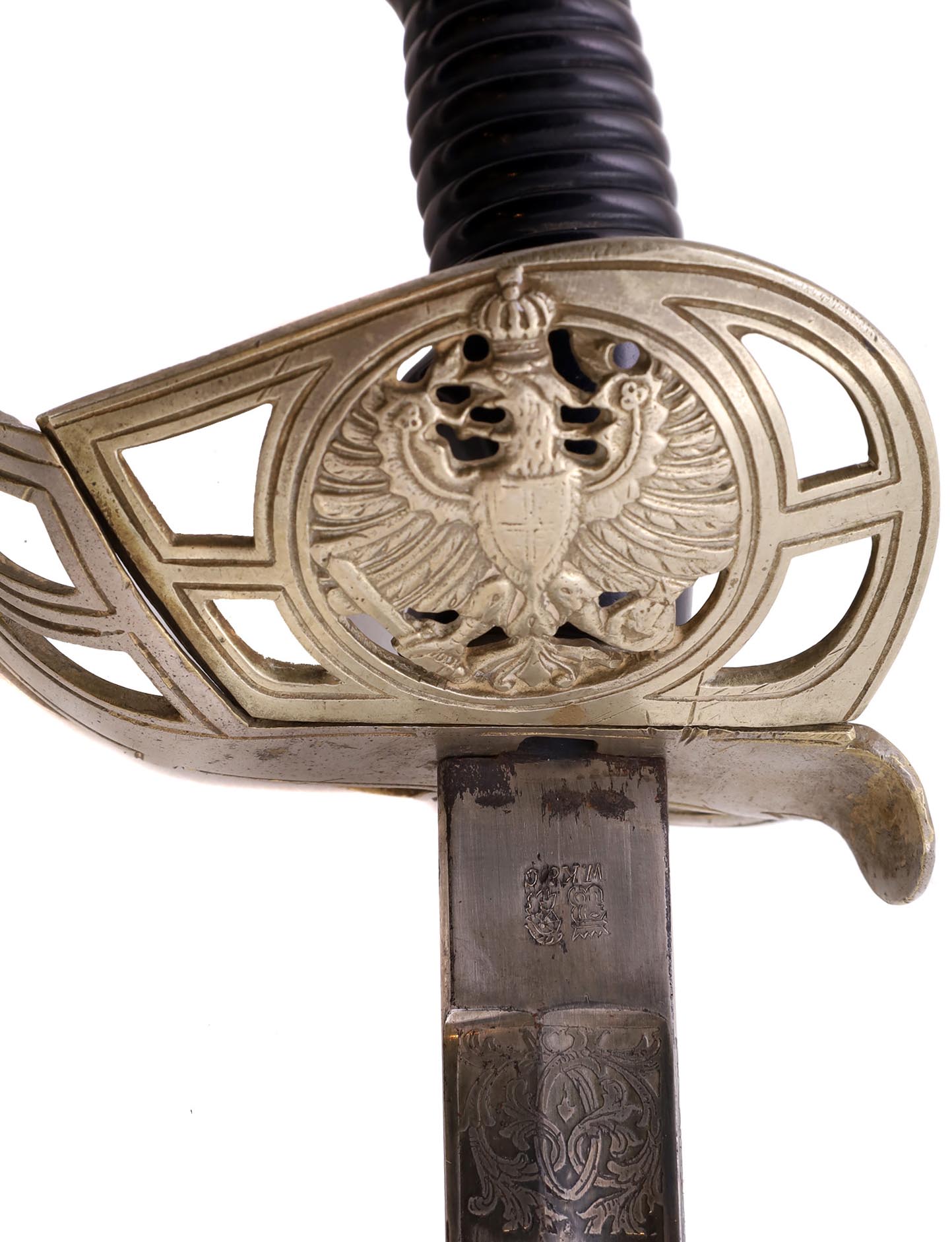 A PRUSSIAN M1889 CAVALRY OFFICER SWORD, NICHOLAS II UNIT, LATE 19TH CENTURY