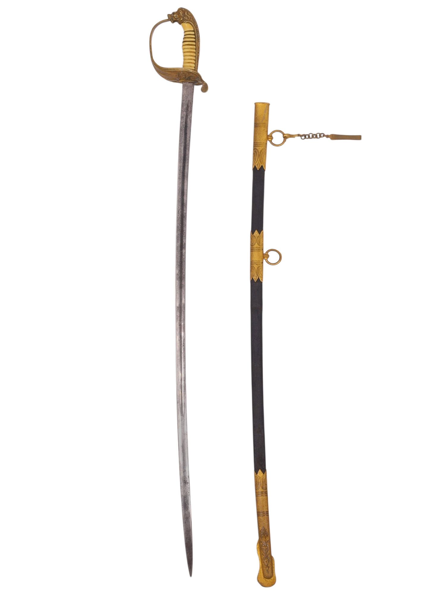 AN EXCEPTIONAL IMPERIAL GERMAN NAVAL OFFICER’S SWORD BELONGING TO OBERLEUTNANT ZUR SEE OTTO WALTER