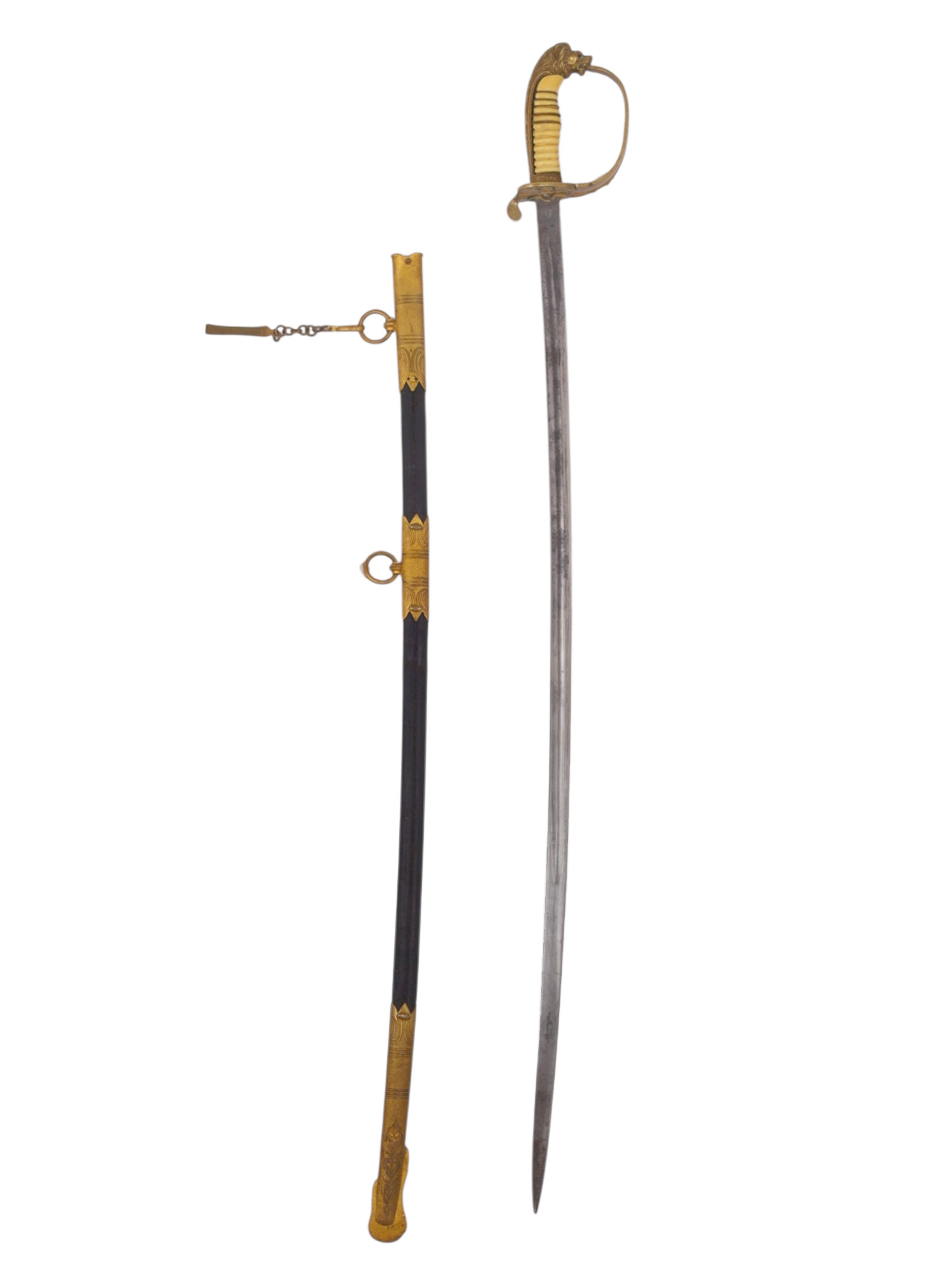 AN EXCEPTIONAL IMPERIAL GERMAN NAVAL OFFICER’S SWORD BELONGING TO OBERLEUTNANT ZUR SEE OTTO WALTER