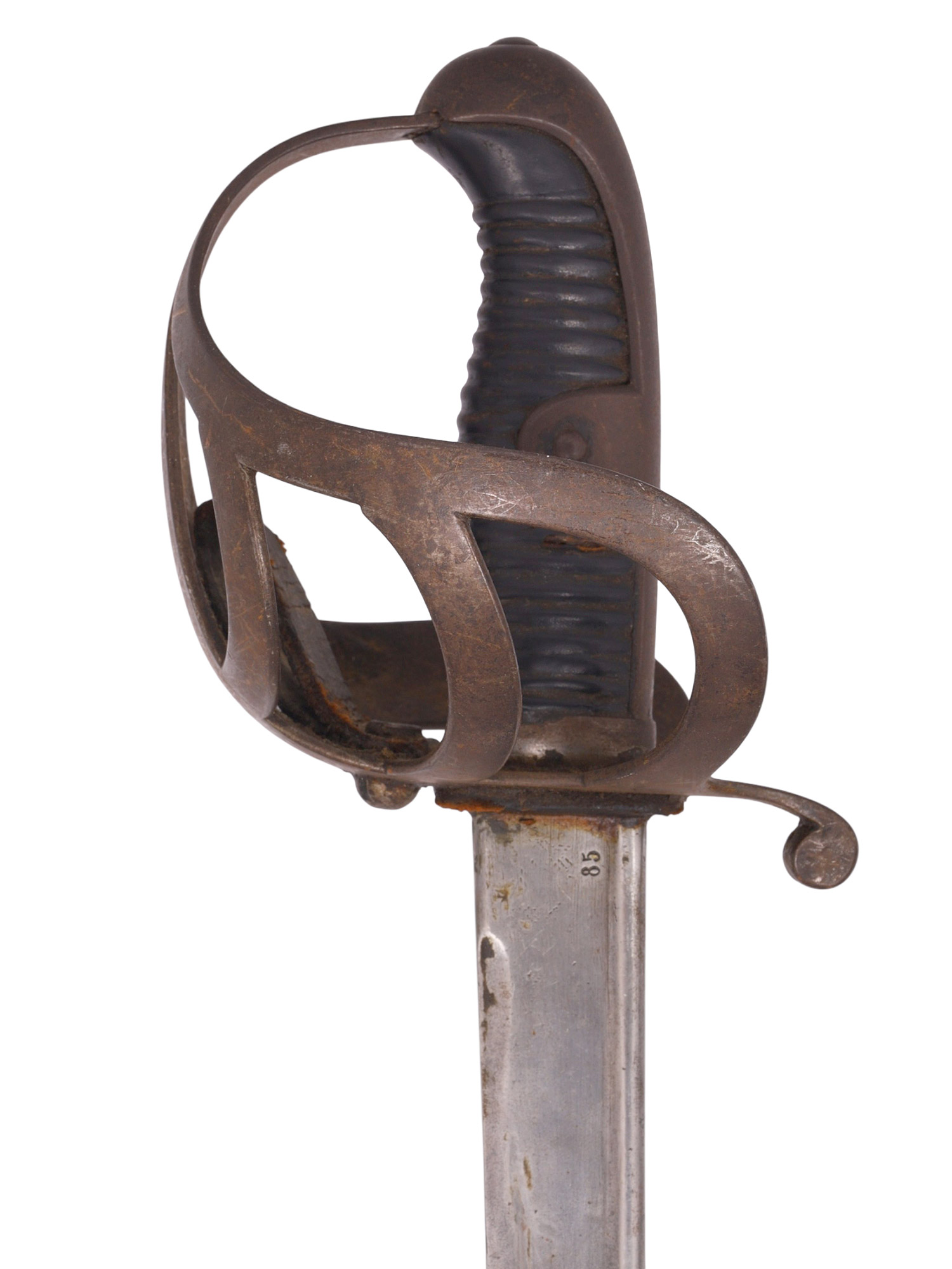 A MODEL 1852/79 PRUSSIAN CAVALRY SABRE WITH REGIMENTAL MARKS, 1885