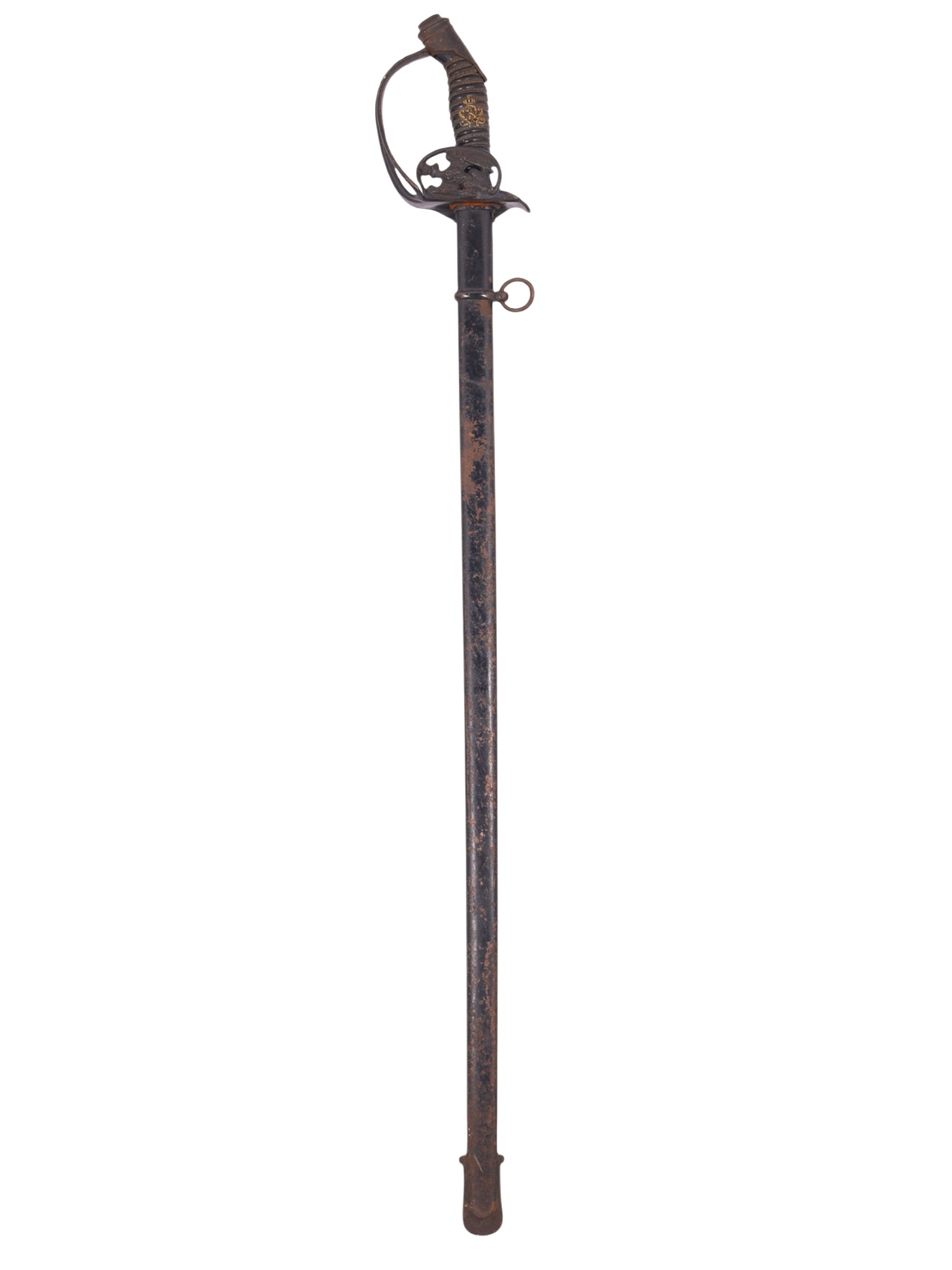 A PRUSSIAN M89 SWORD WITH FOLDING GUARD, GERMAN EMPIRE, LATE WAR