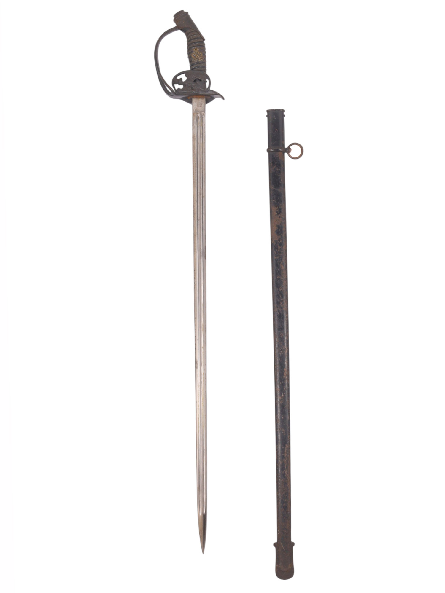 A PRUSSIAN M89 SWORD WITH FOLDING GUARD, GERMAN EMPIRE, LATE WAR