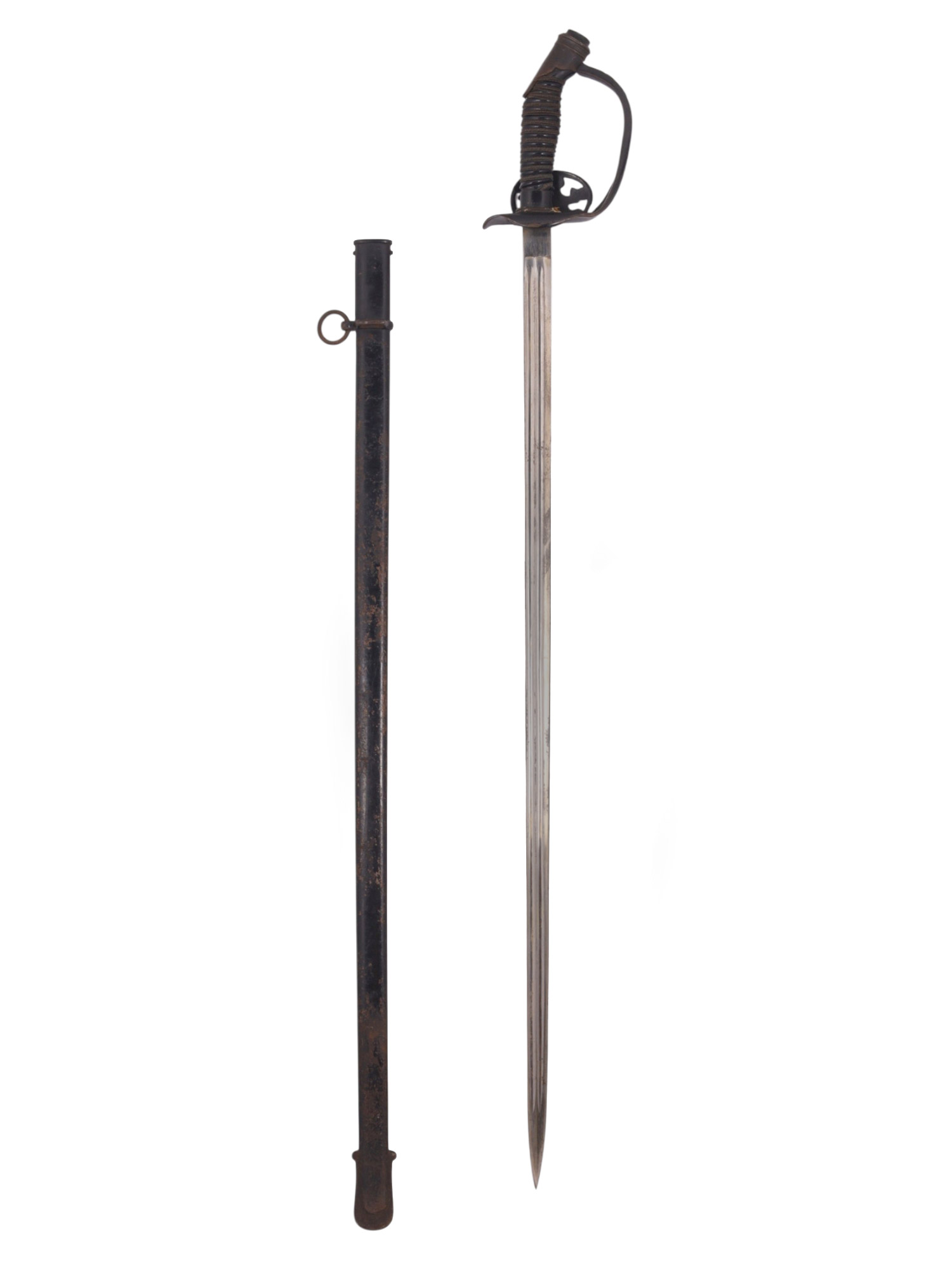 A PRUSSIAN M89 SWORD WITH FOLDING GUARD, GERMAN EMPIRE, LATE WAR