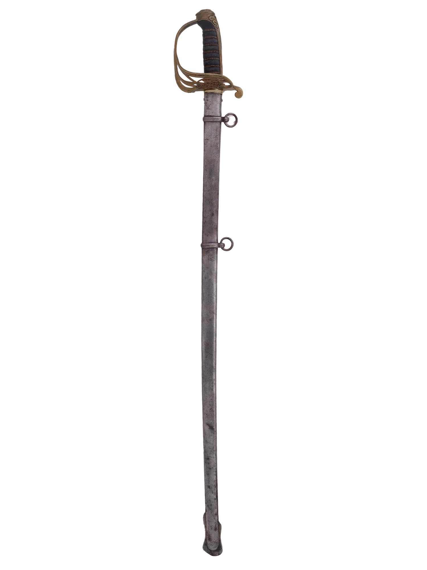 AN ENGLISH SABRE WITH QUEEN VICTORIA CYPHER, 19TH CENTURY