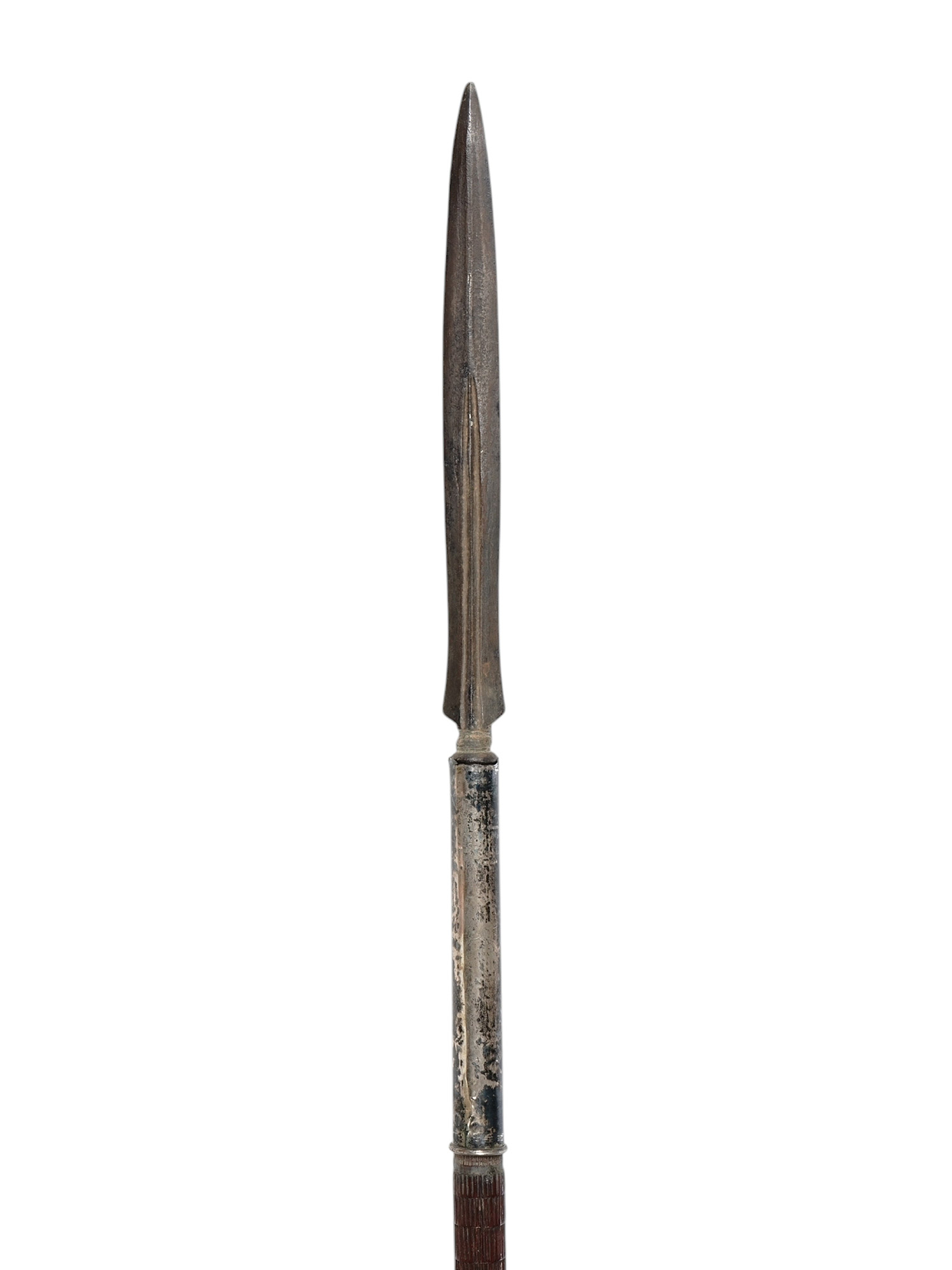 AN INDONESIAN TOMBOK SPEAR, JAVA OR BORNEO, 19 C.
