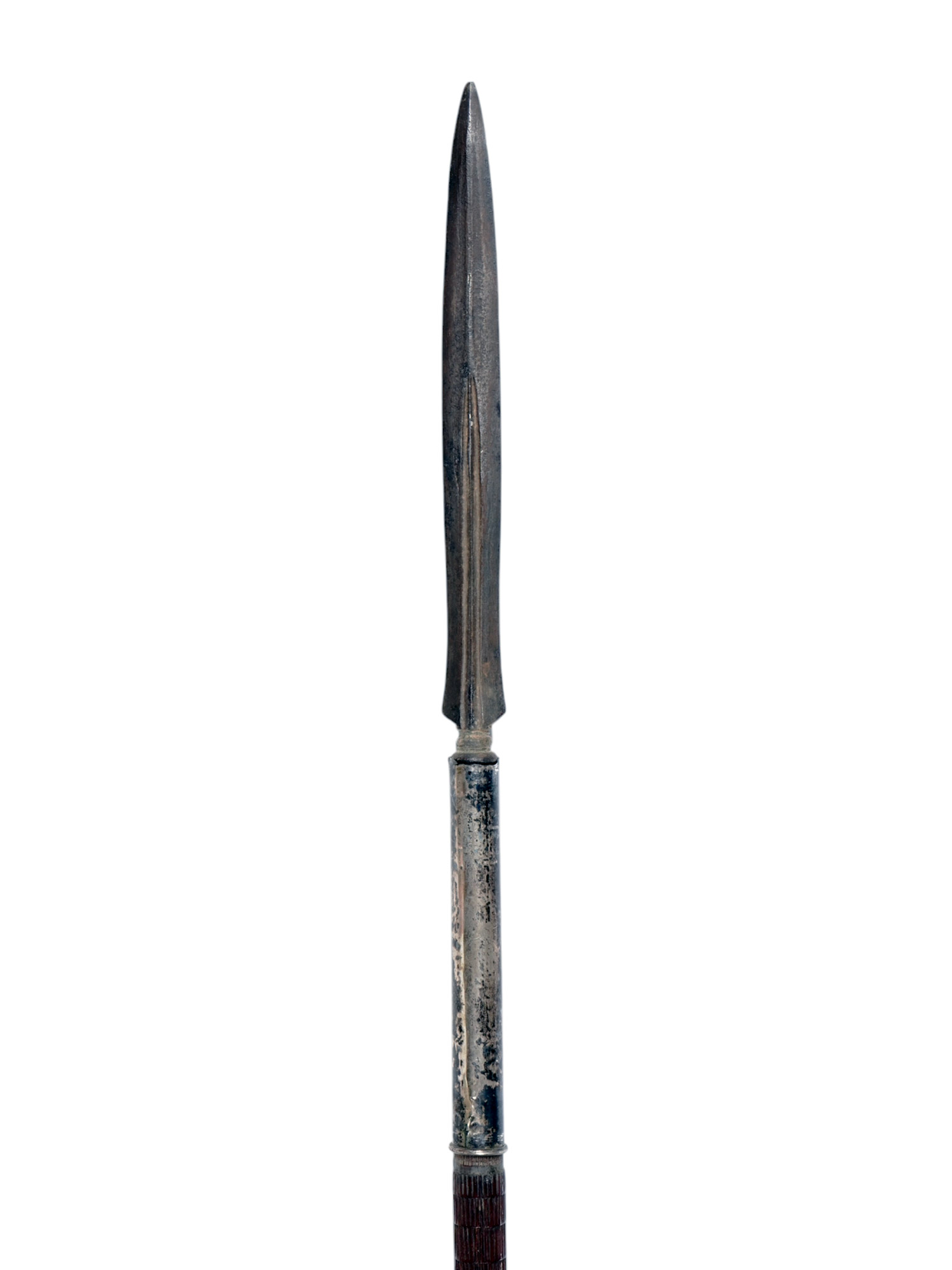 AN INDONESIAN TOMBOK SPEAR, JAVA OR BORNEO, 19 C.