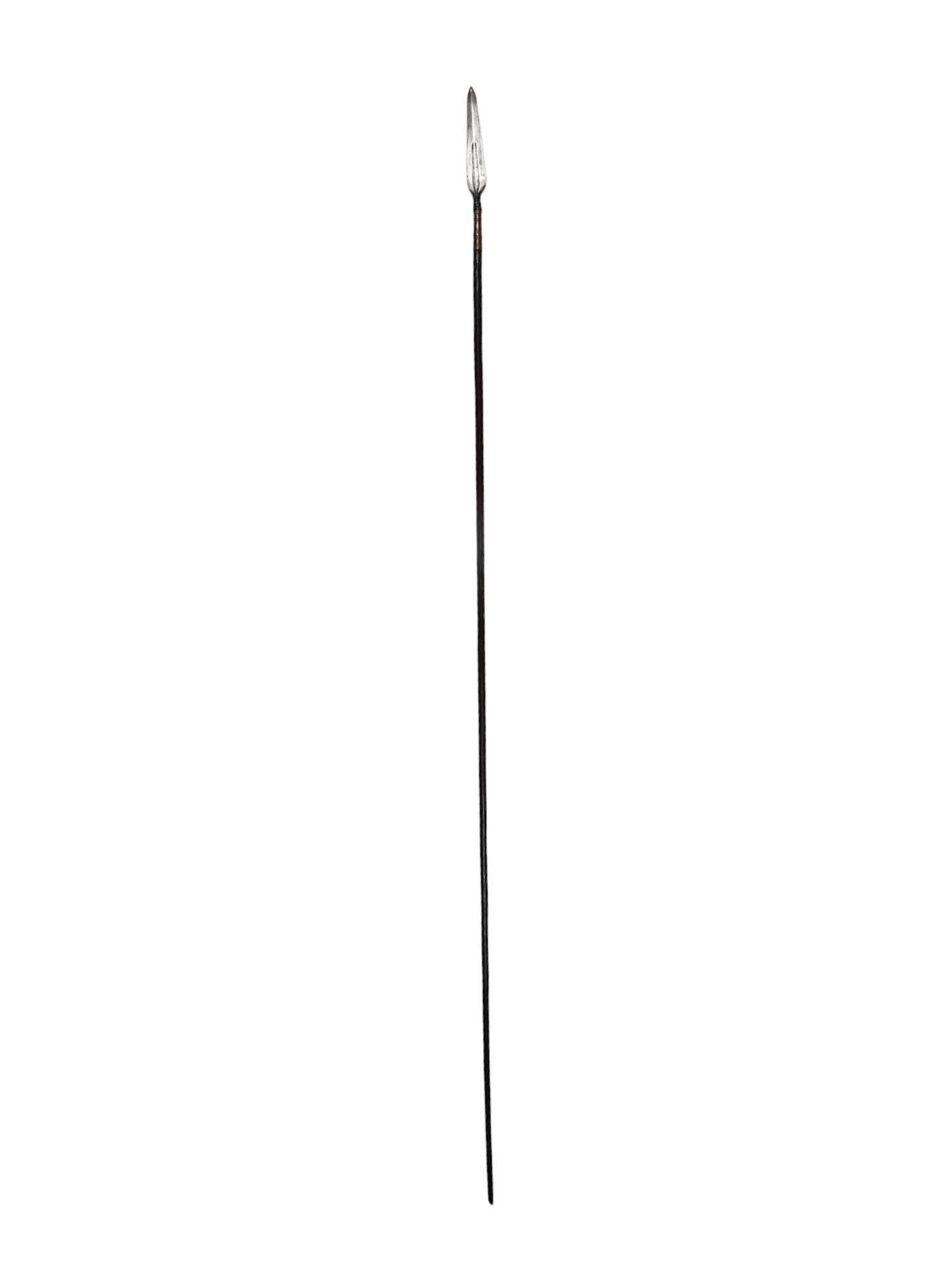 A MALAYSIAN OR PHILIPPINE SPEAR WITH INCISED DECORATION, 19 C.