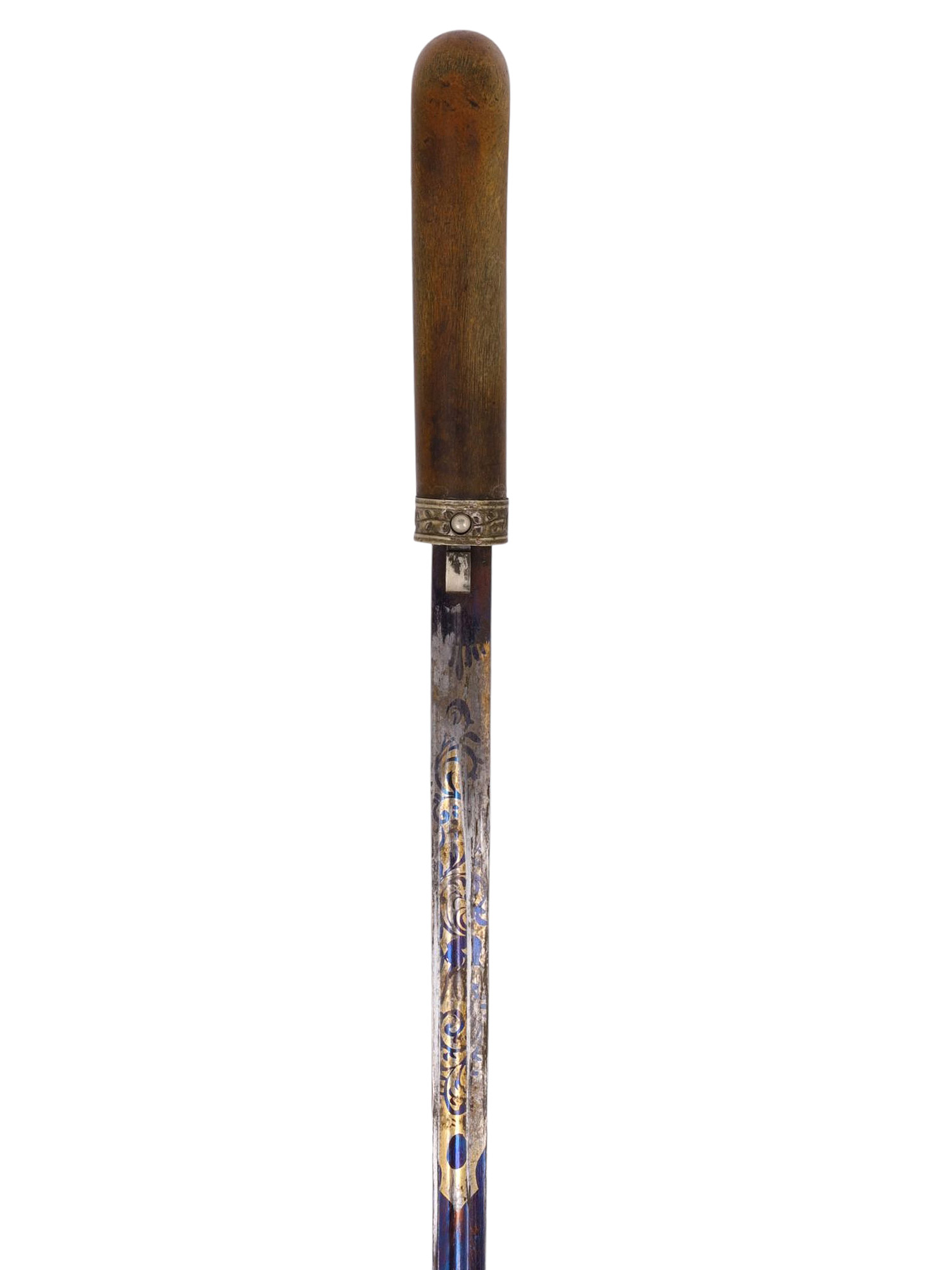 A WALKING CANE WITH A CONCEALED BLADE, SPAIN, 19TH CENTURY
