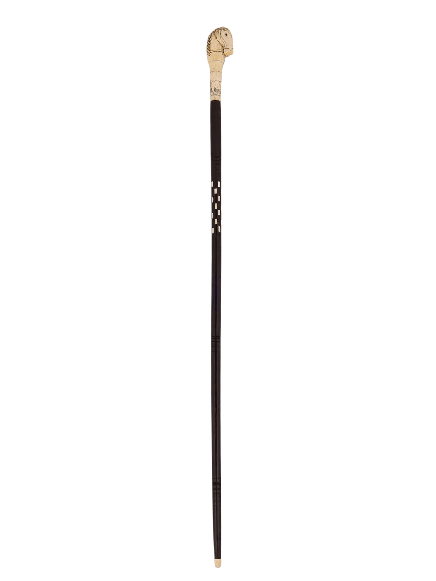 AN EXCEPTIONAL WALKING CANE WITH A CONCEALED BLADE, COLONIAL INDIA, 19TH CEN.